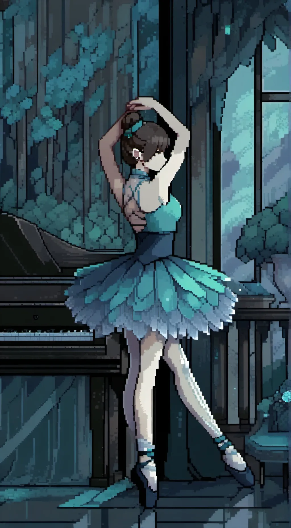 ai character: Ballerina MHA background