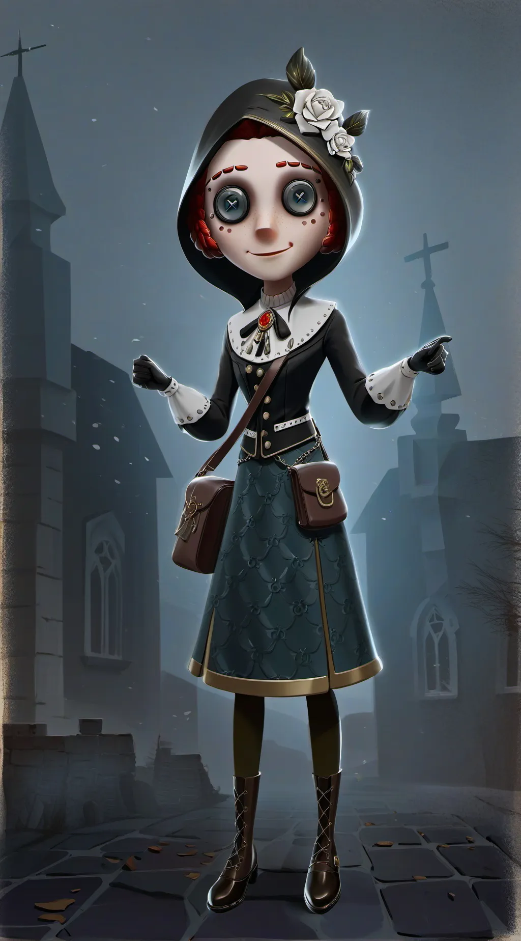 ai character: форсак+мд background