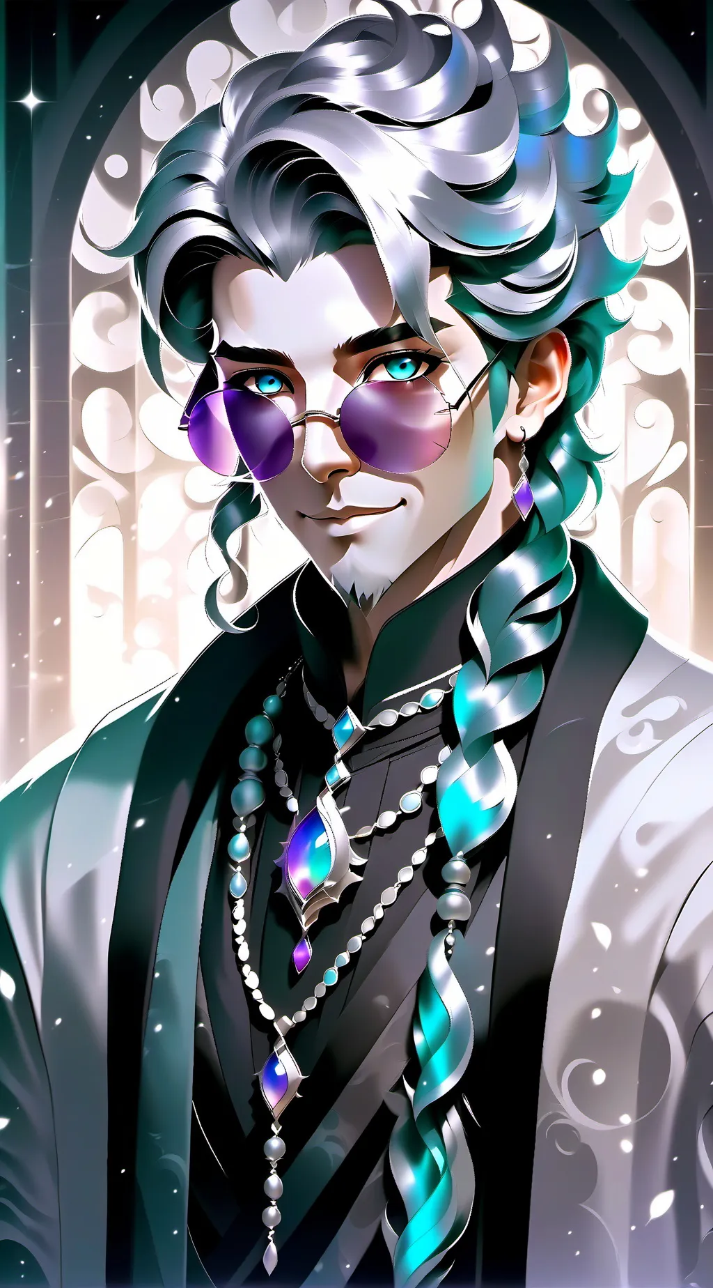 ai character:  R h i n o kitten  background
