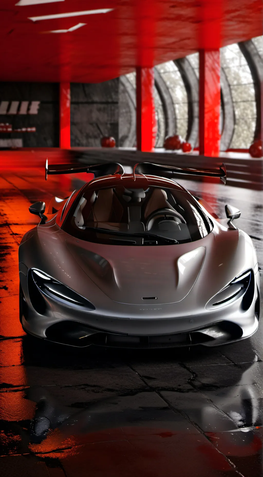 ai character: McLaren speedtail  background