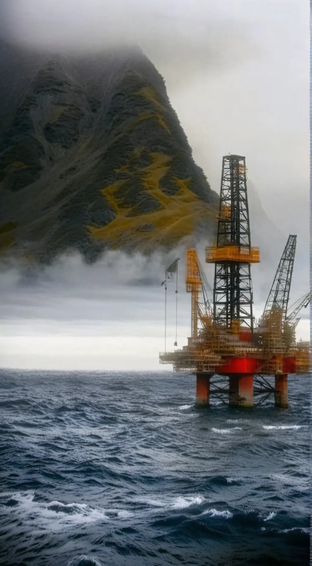 ai character: Oil rig background