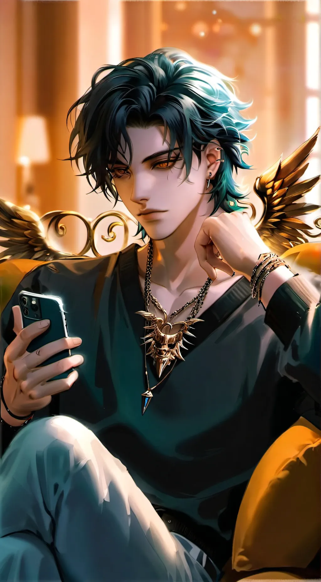 ai character: Lucas  background