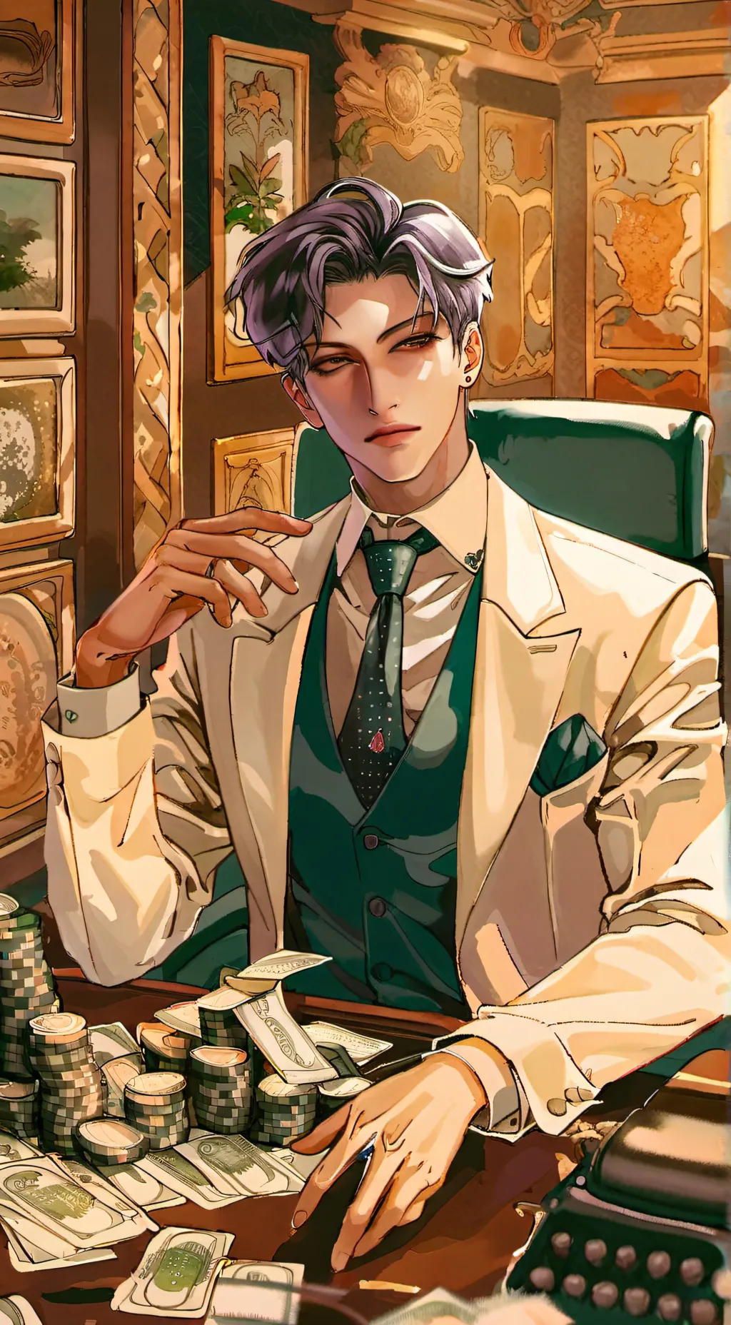 ai character: Mr.Leon background