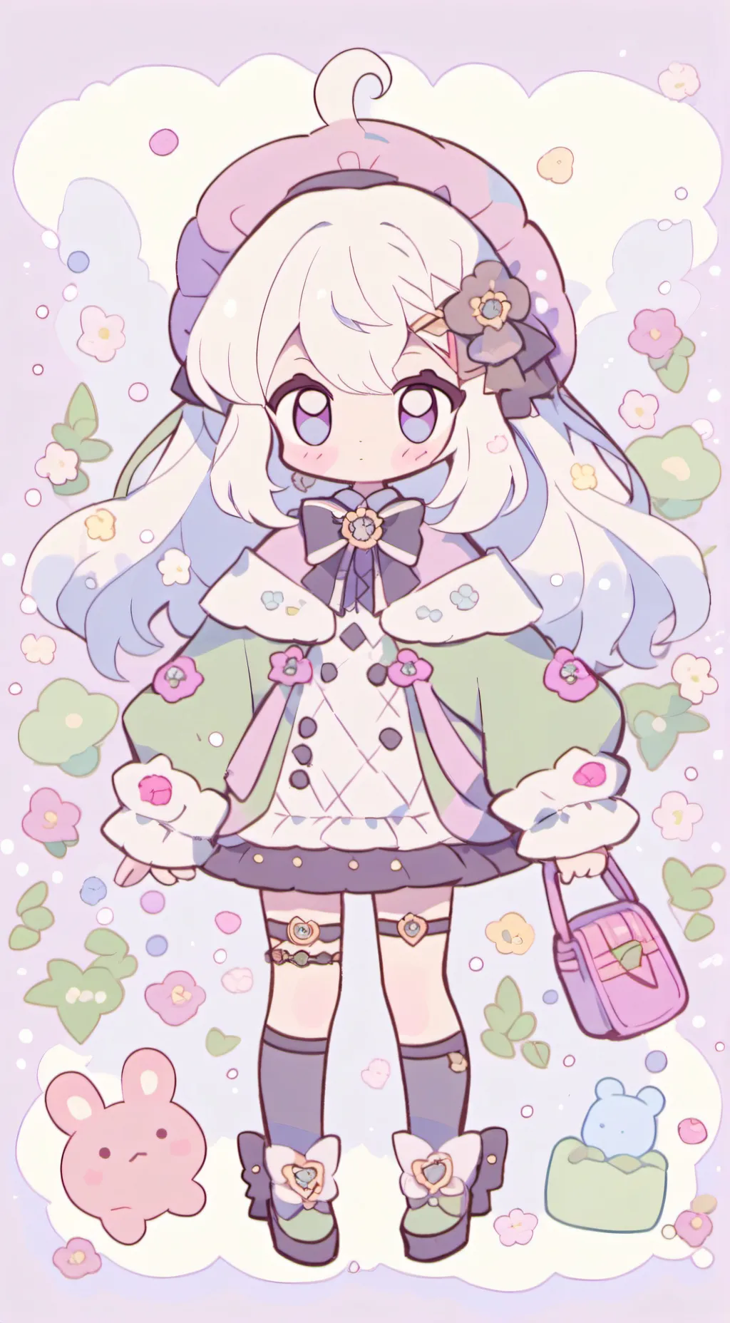 ai character: Милана background