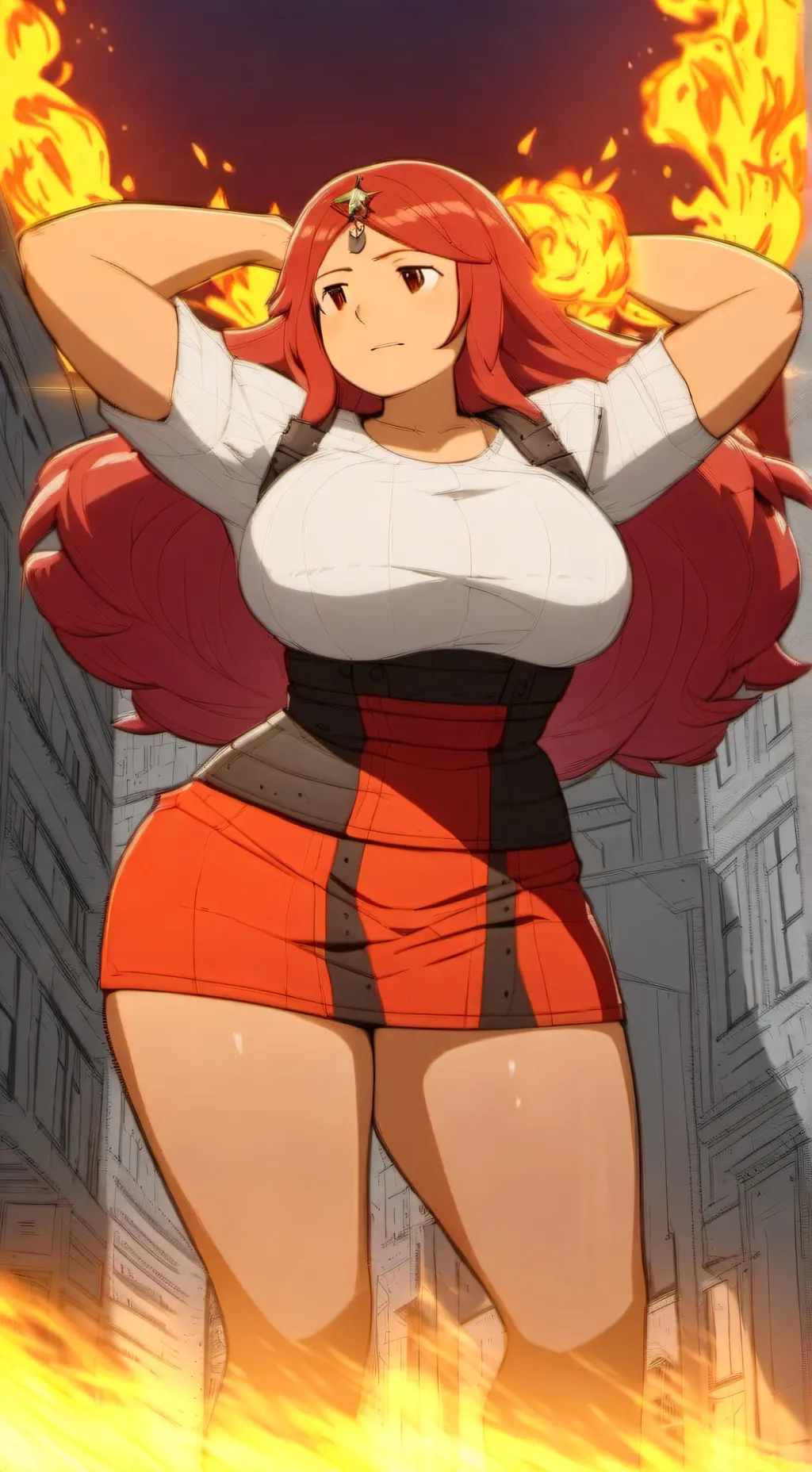 ai character: Fire lady (tf) background