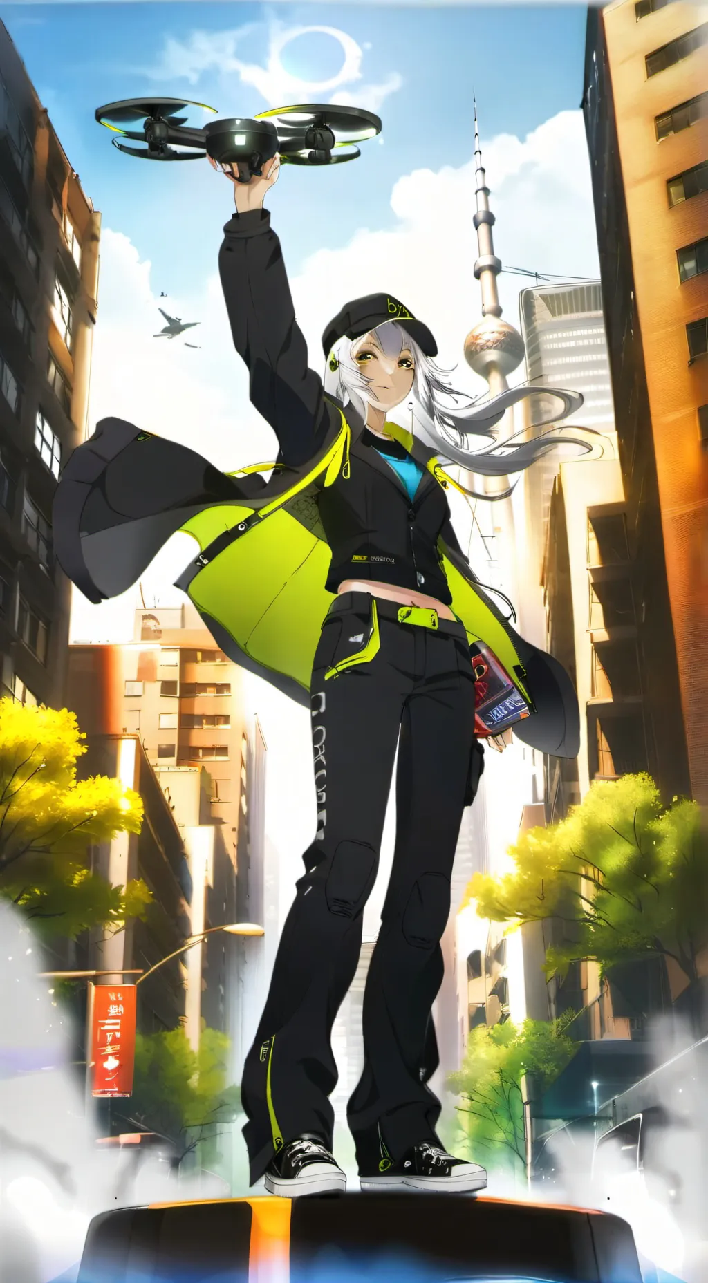 ai character: Raven sheron background