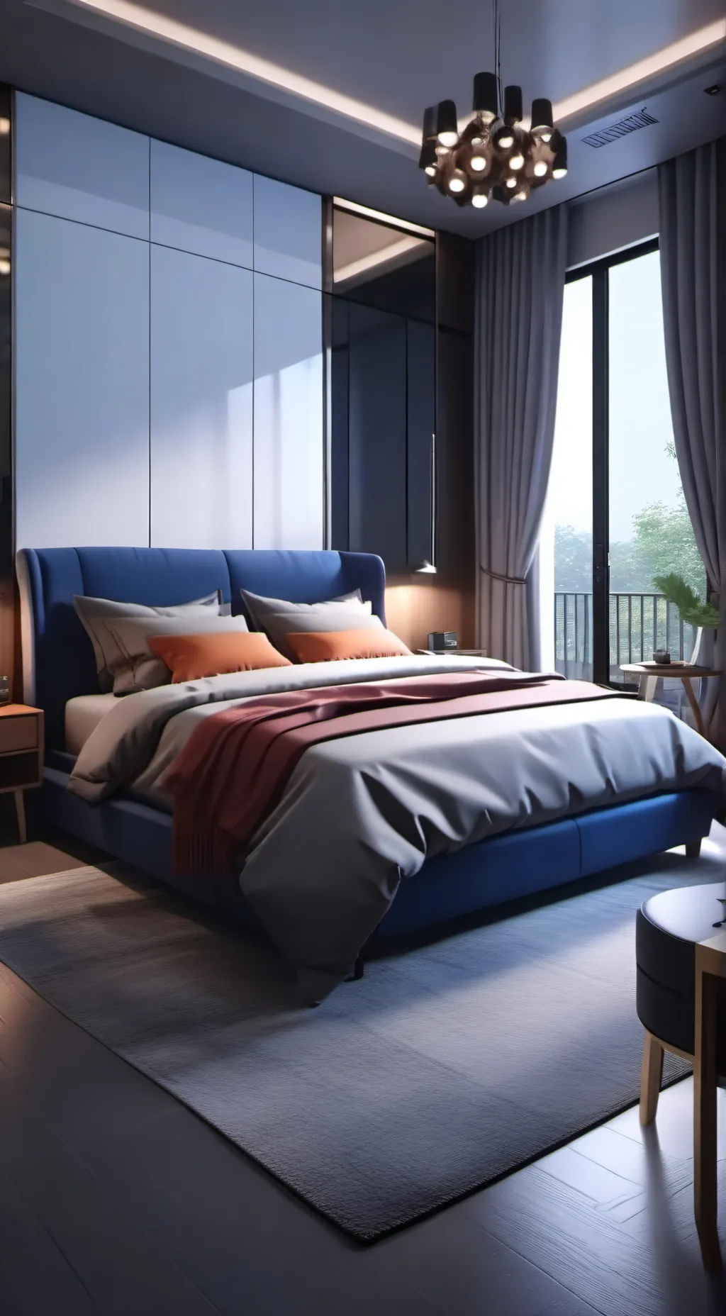 ai character: bed 2 background