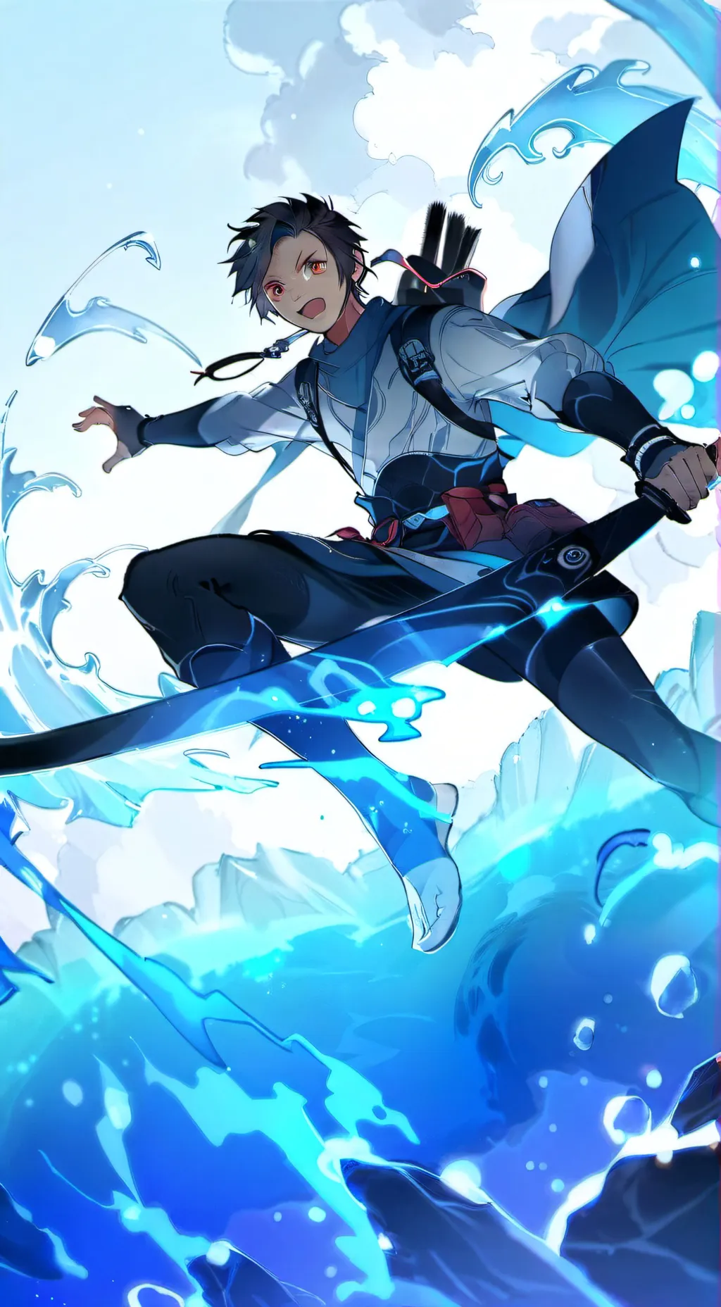 ai character: el héroe de agua  background