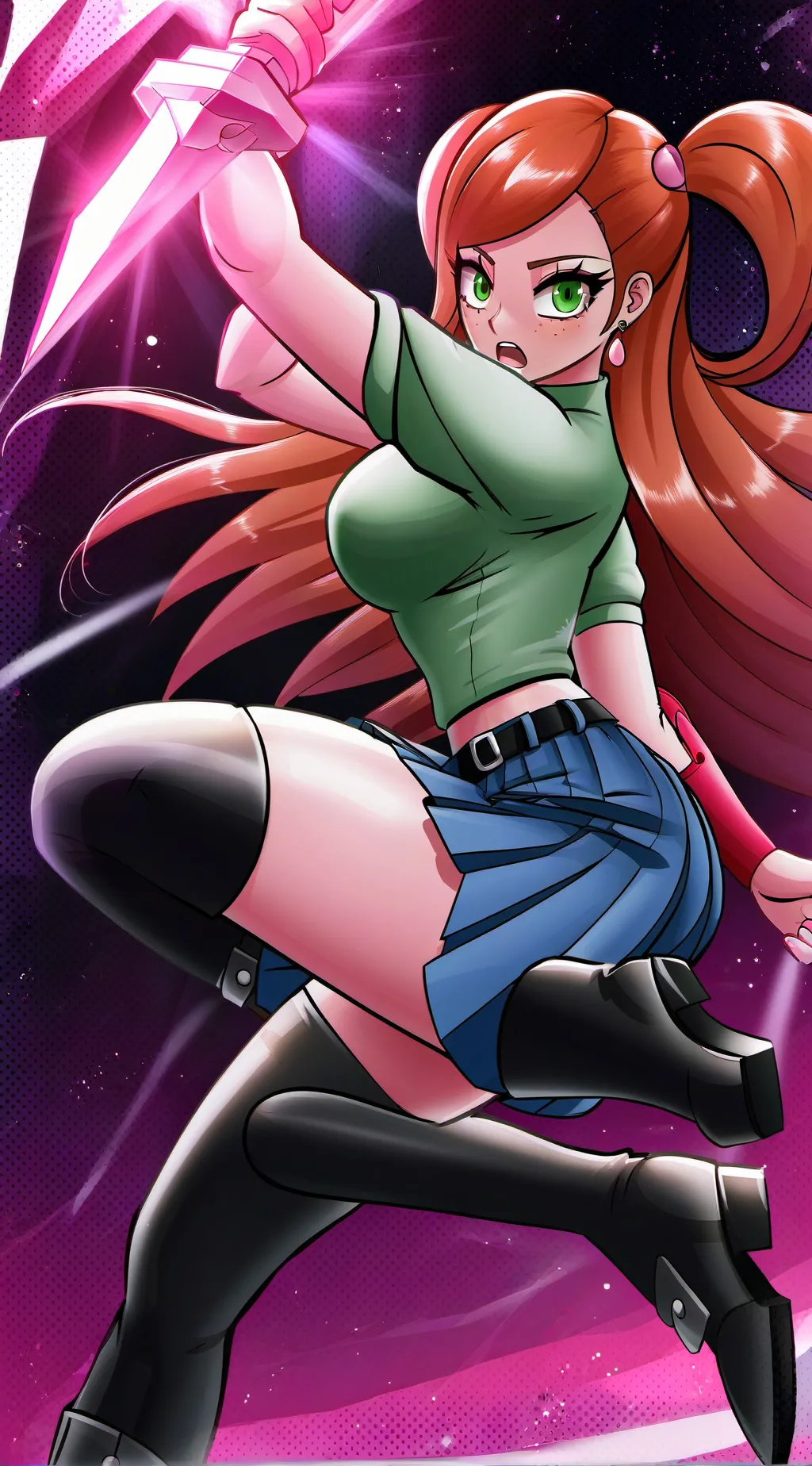 ai character: Skinsuit Herogirl background