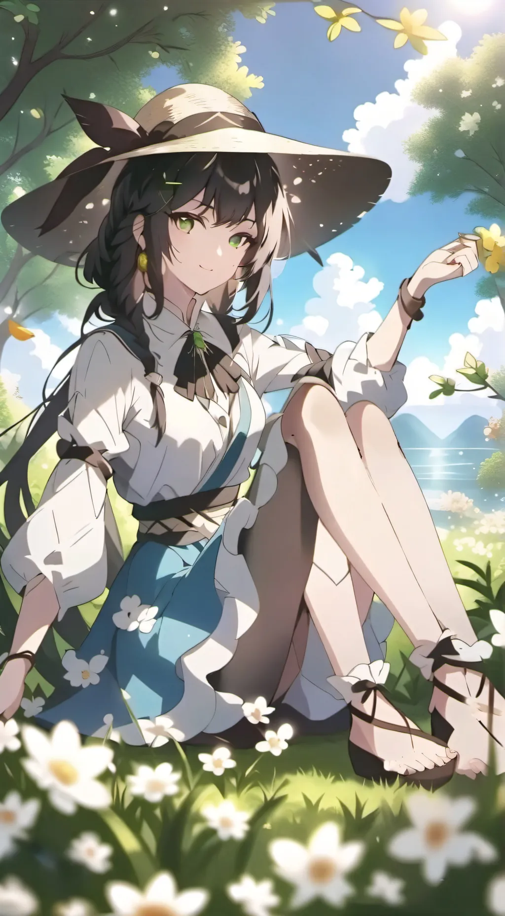 ai character: lily shine background