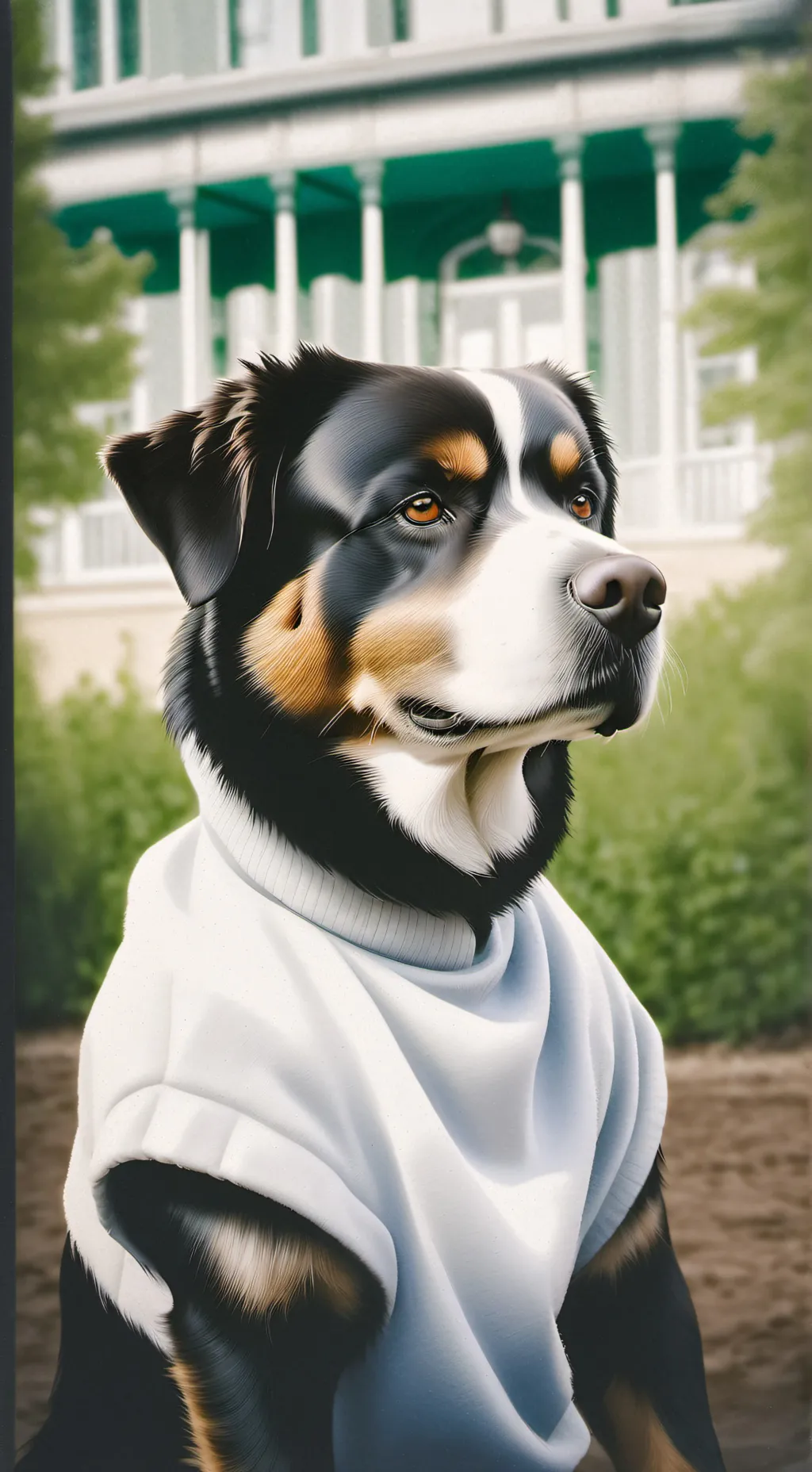 ai character: Guard dog ￼ background