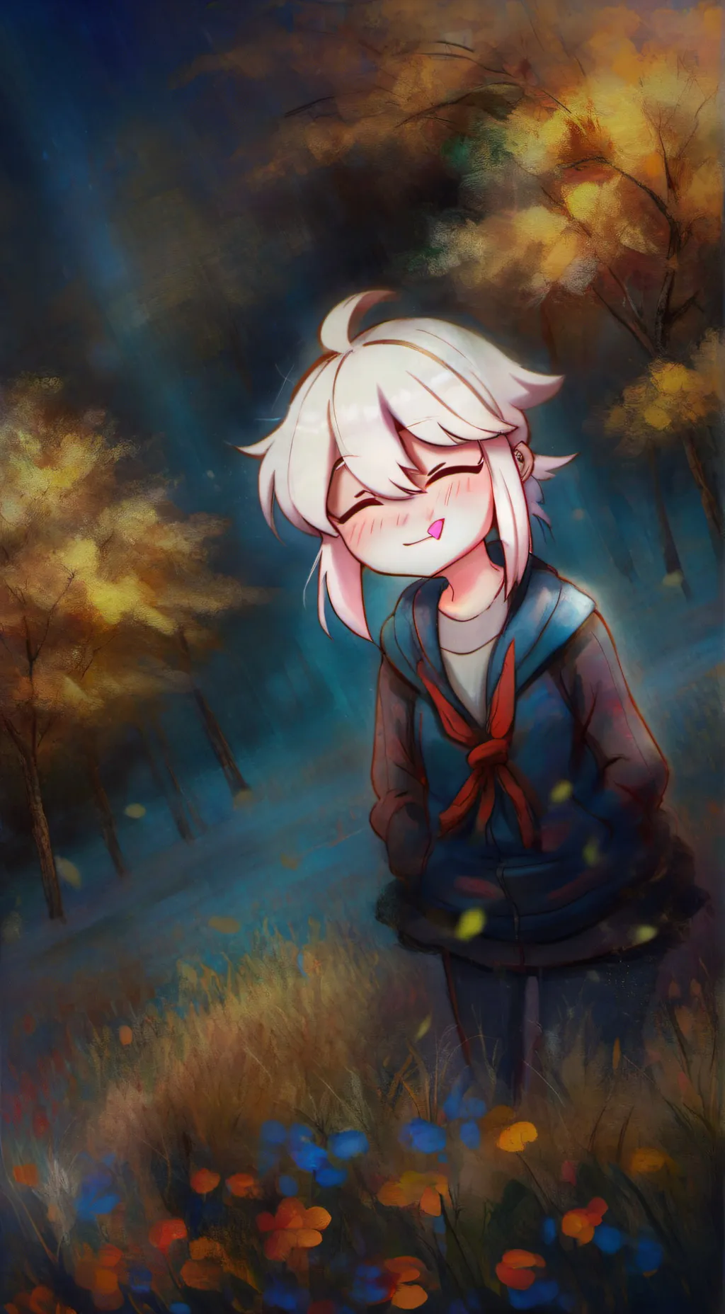 ai character: Eva's birthday  background