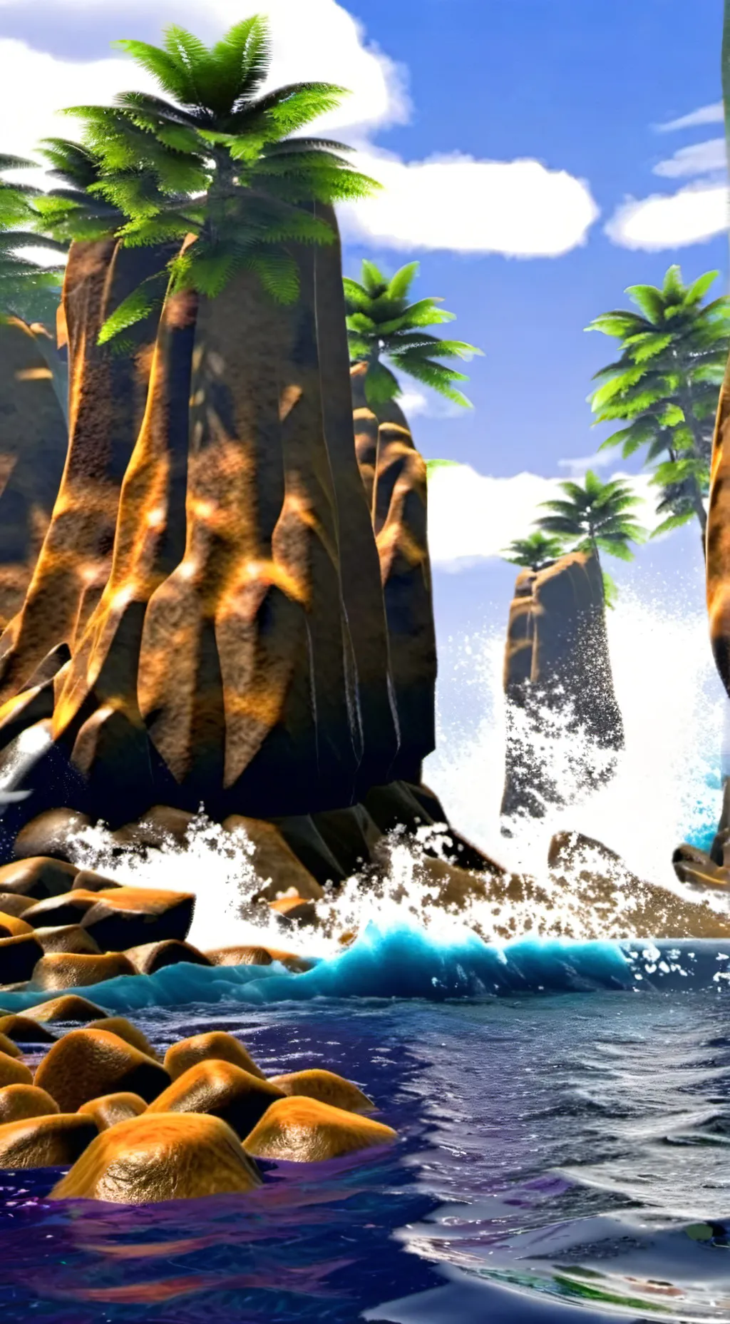 ai character: 5 liquids background