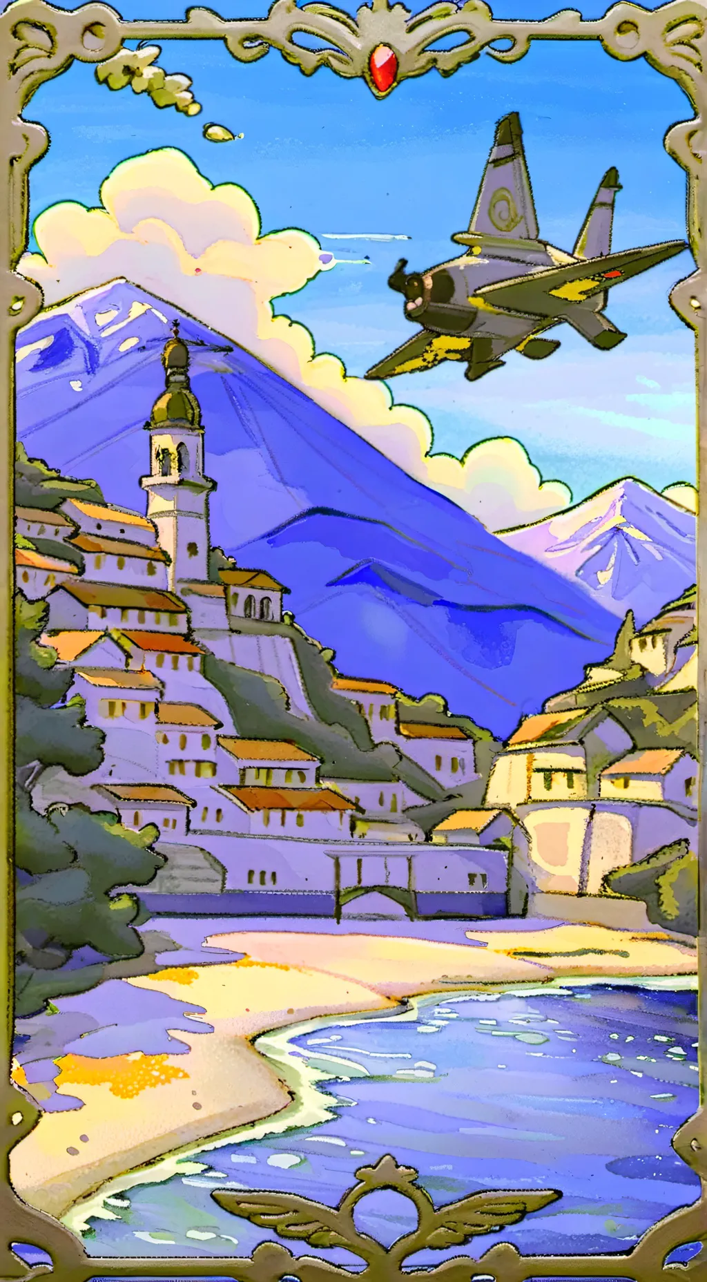 ai character: nabi..... background