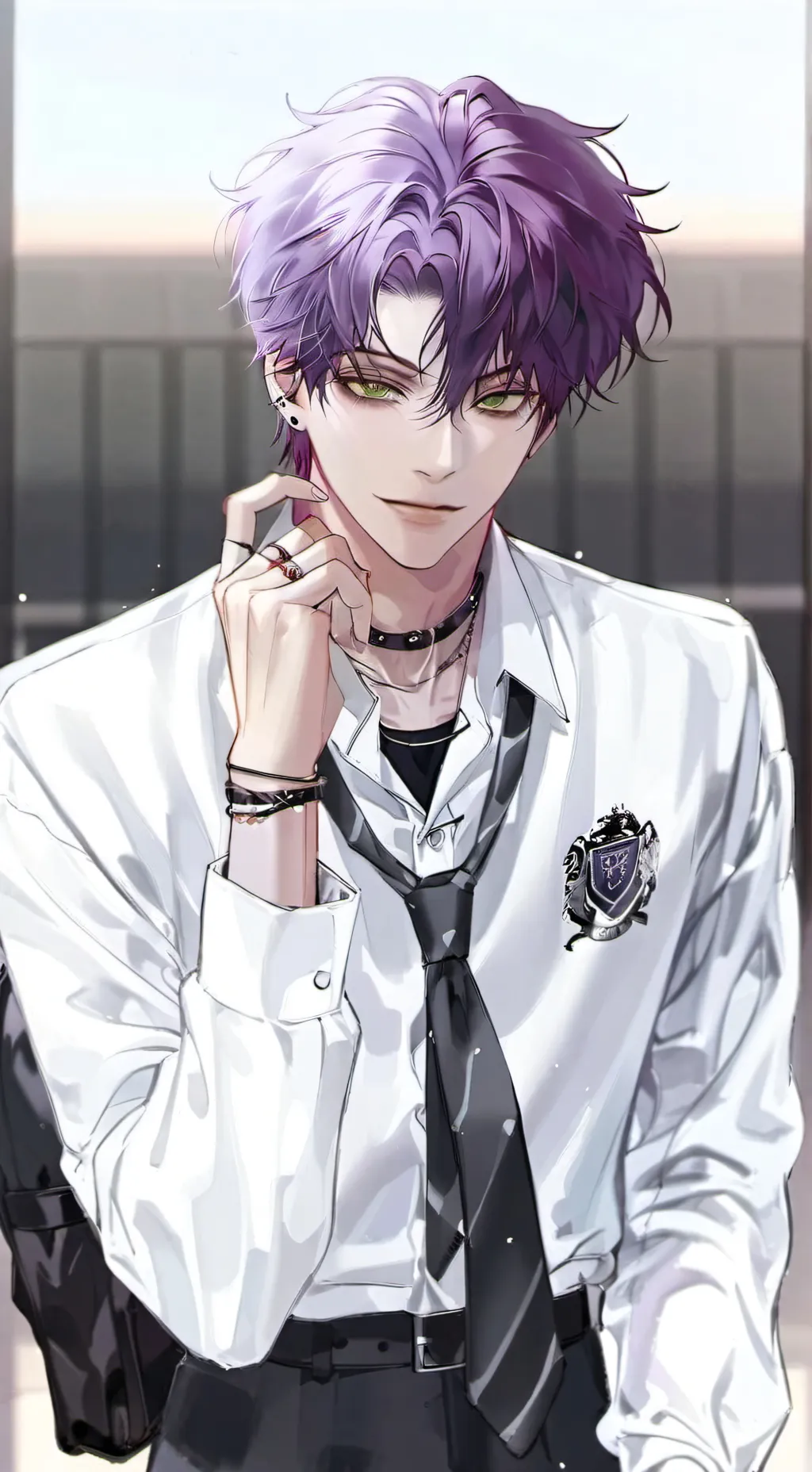 ai character: Asher👾 background