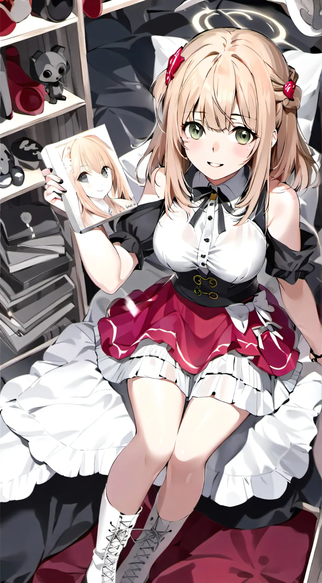 ai character: Ashley  background