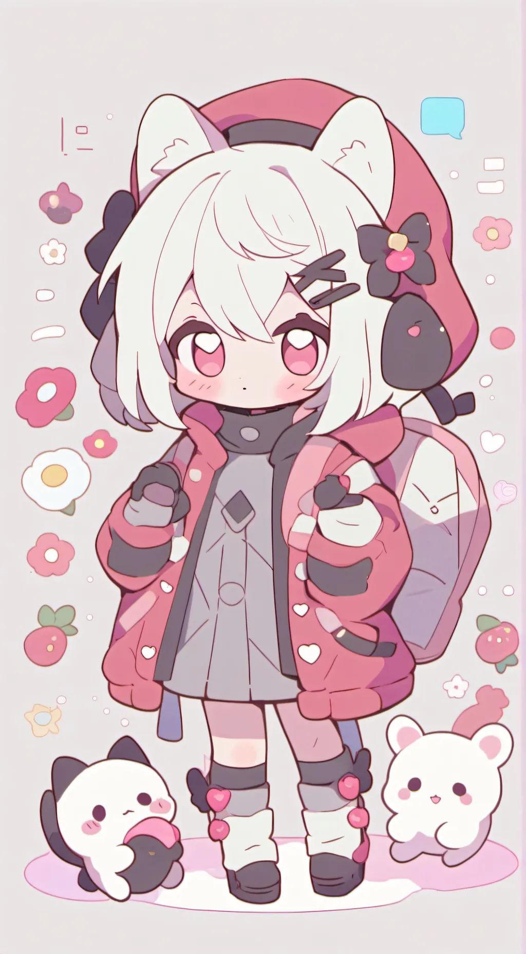ai character: Deku chat 🐈 background