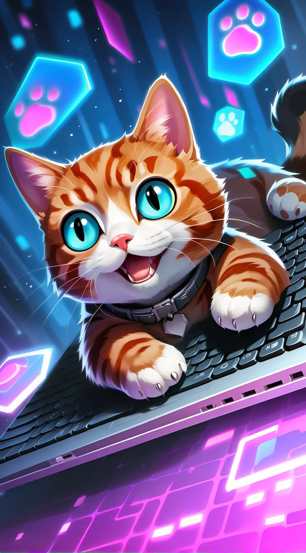 ai character: cat background