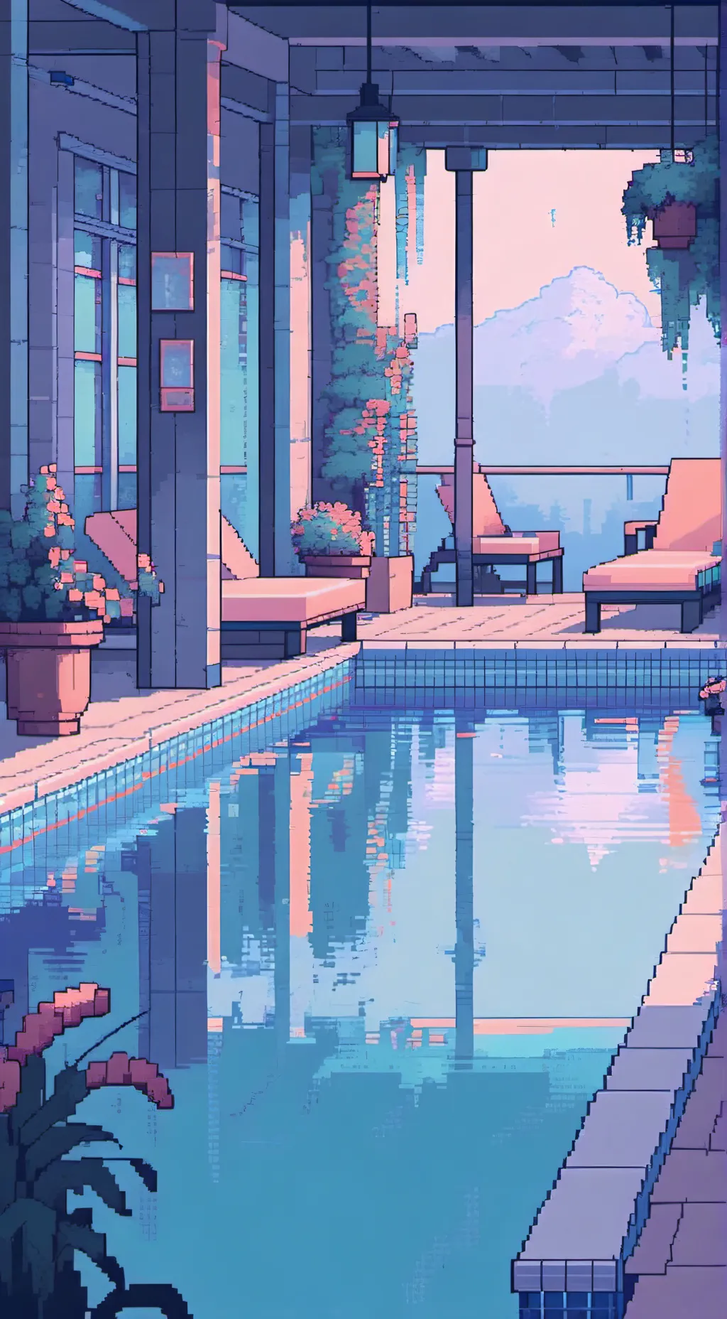 ai character: swim team background