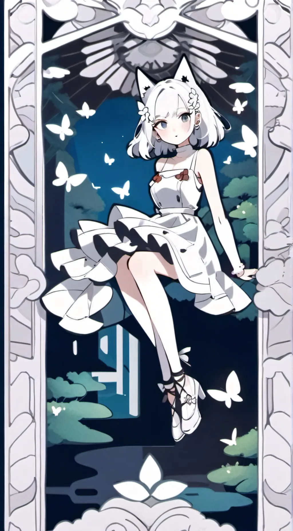 ai character: Мурка background