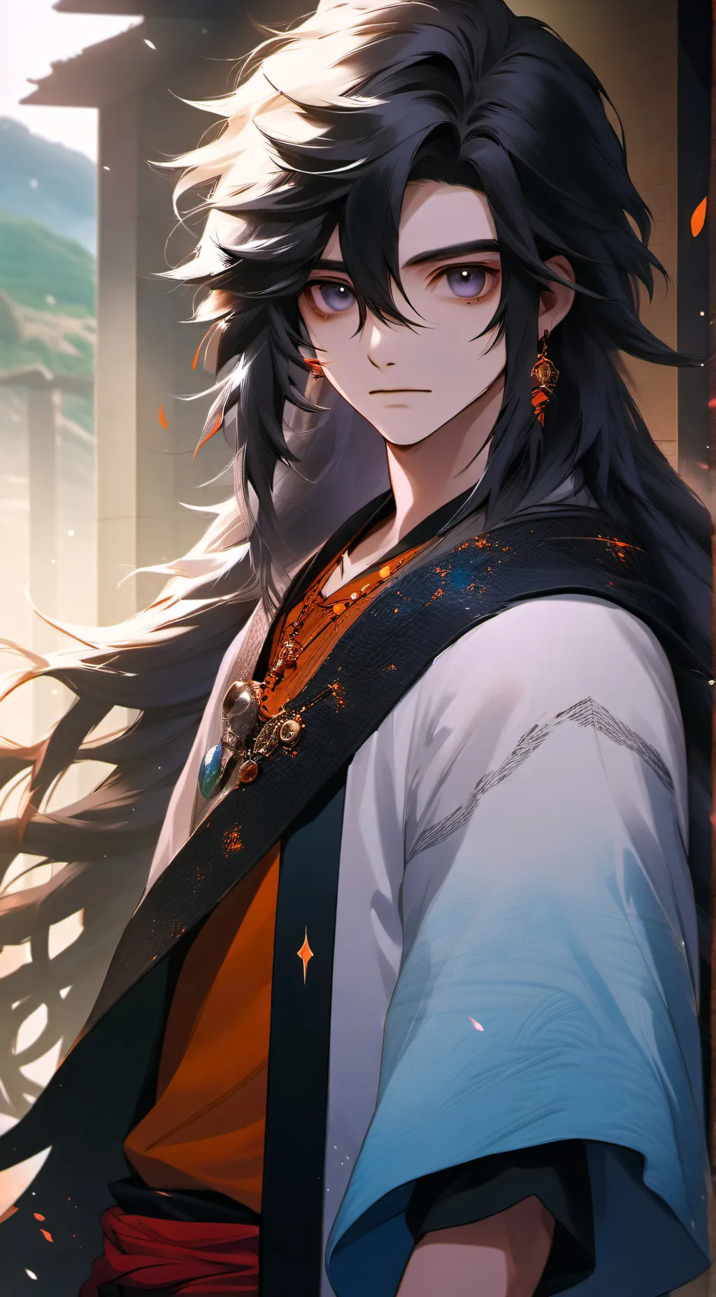 ai character: Chris Cosmic background