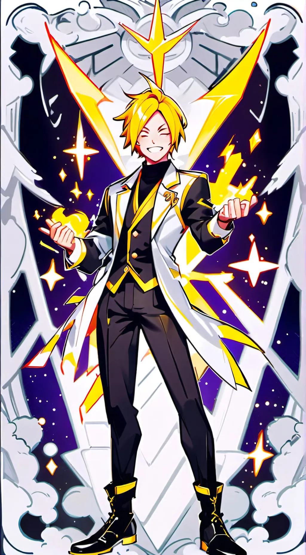 ai character: denki kaminari background
