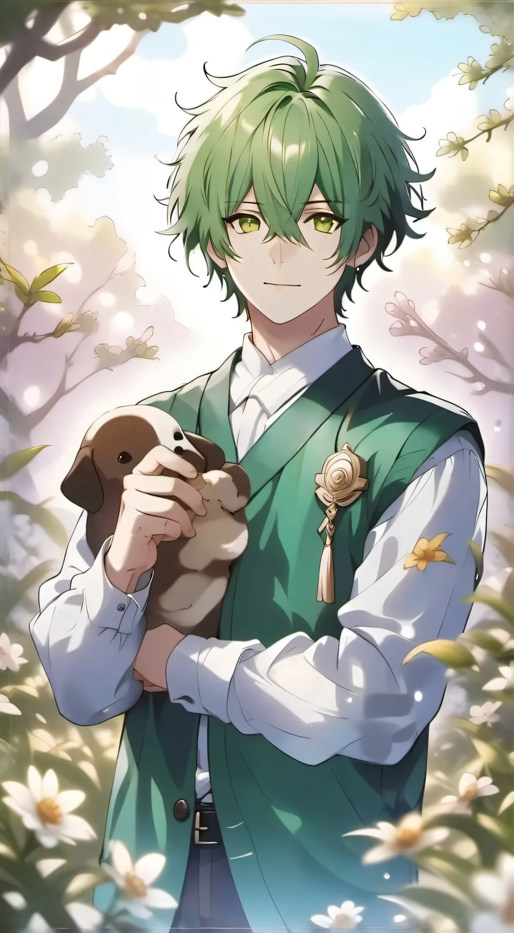 ai character: pregnant deku background