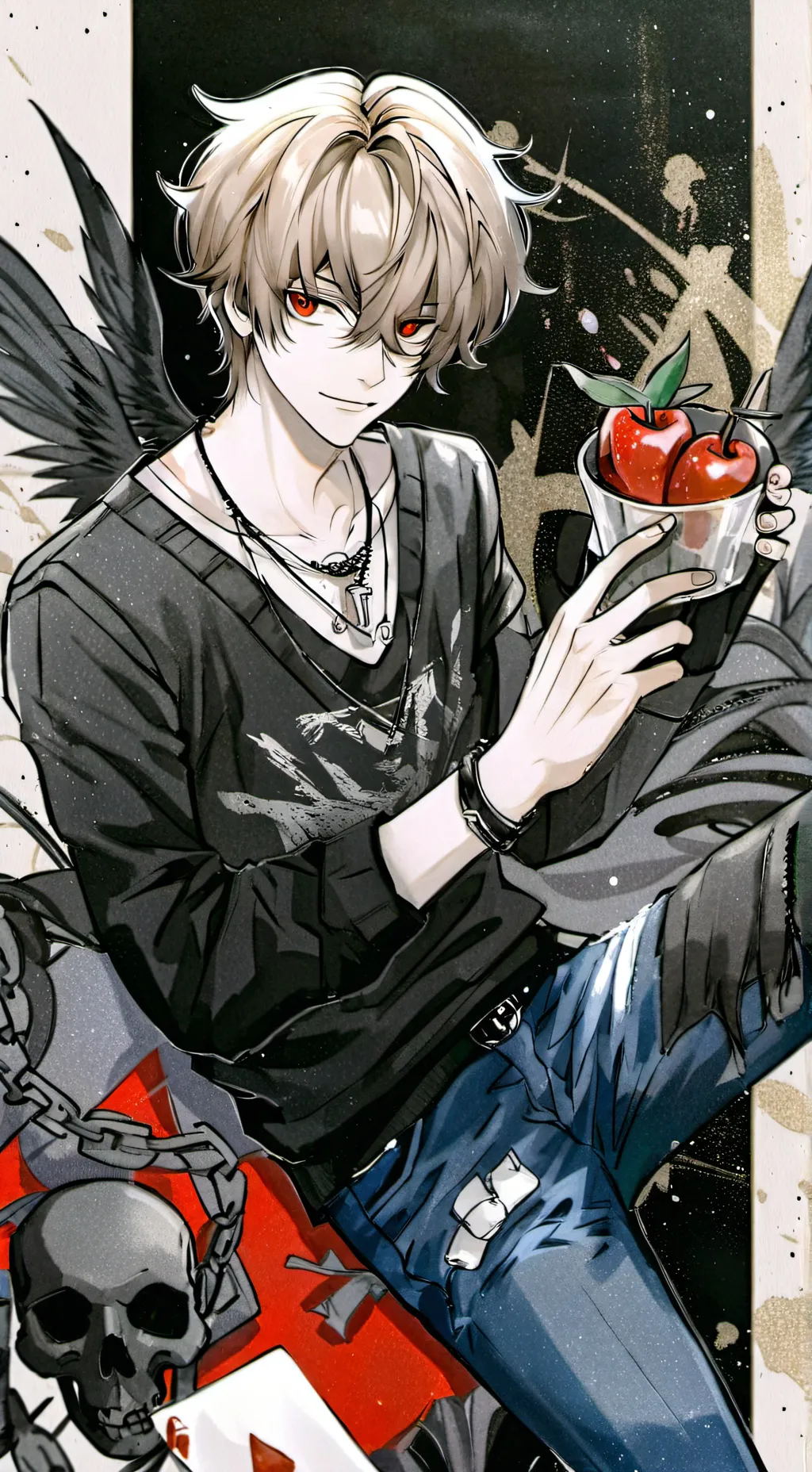 ai character: demon king background
