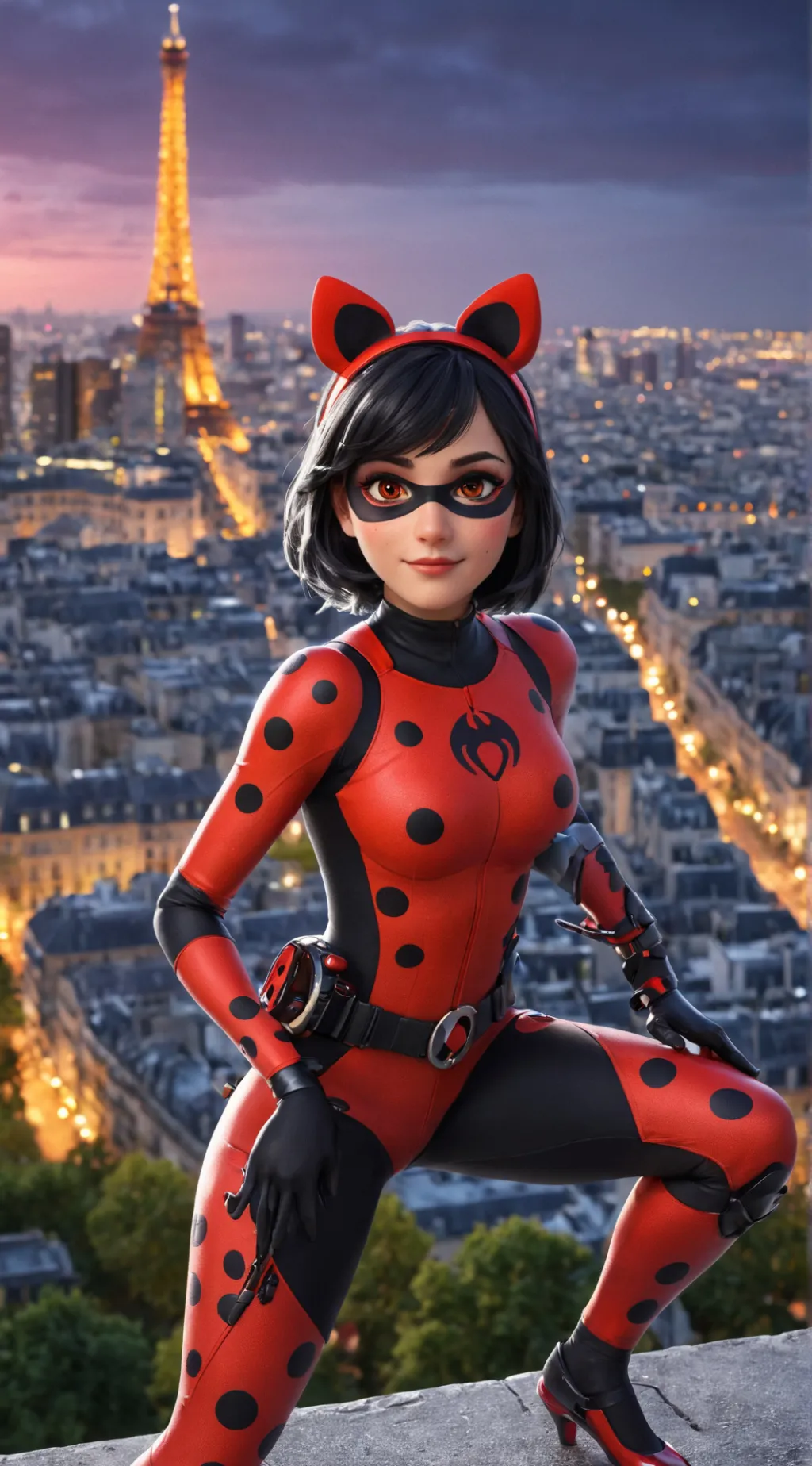 ai character: Ladybug background