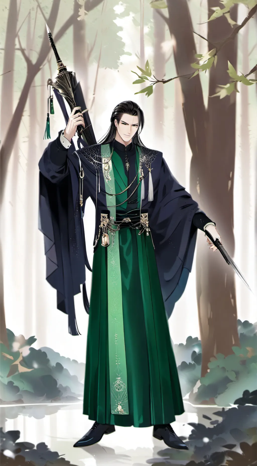 ai character: Master great  background