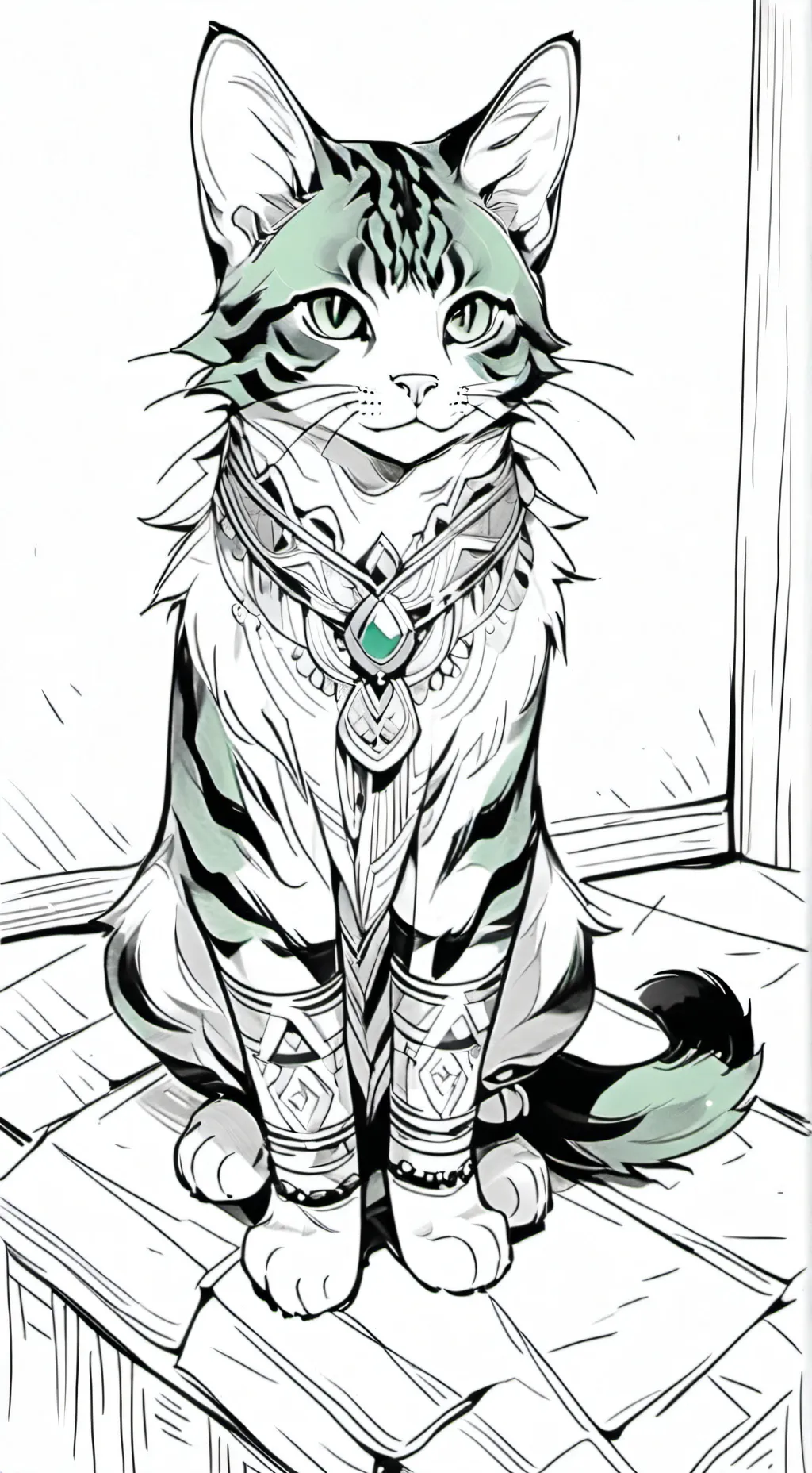 ai character: Cat Deku background