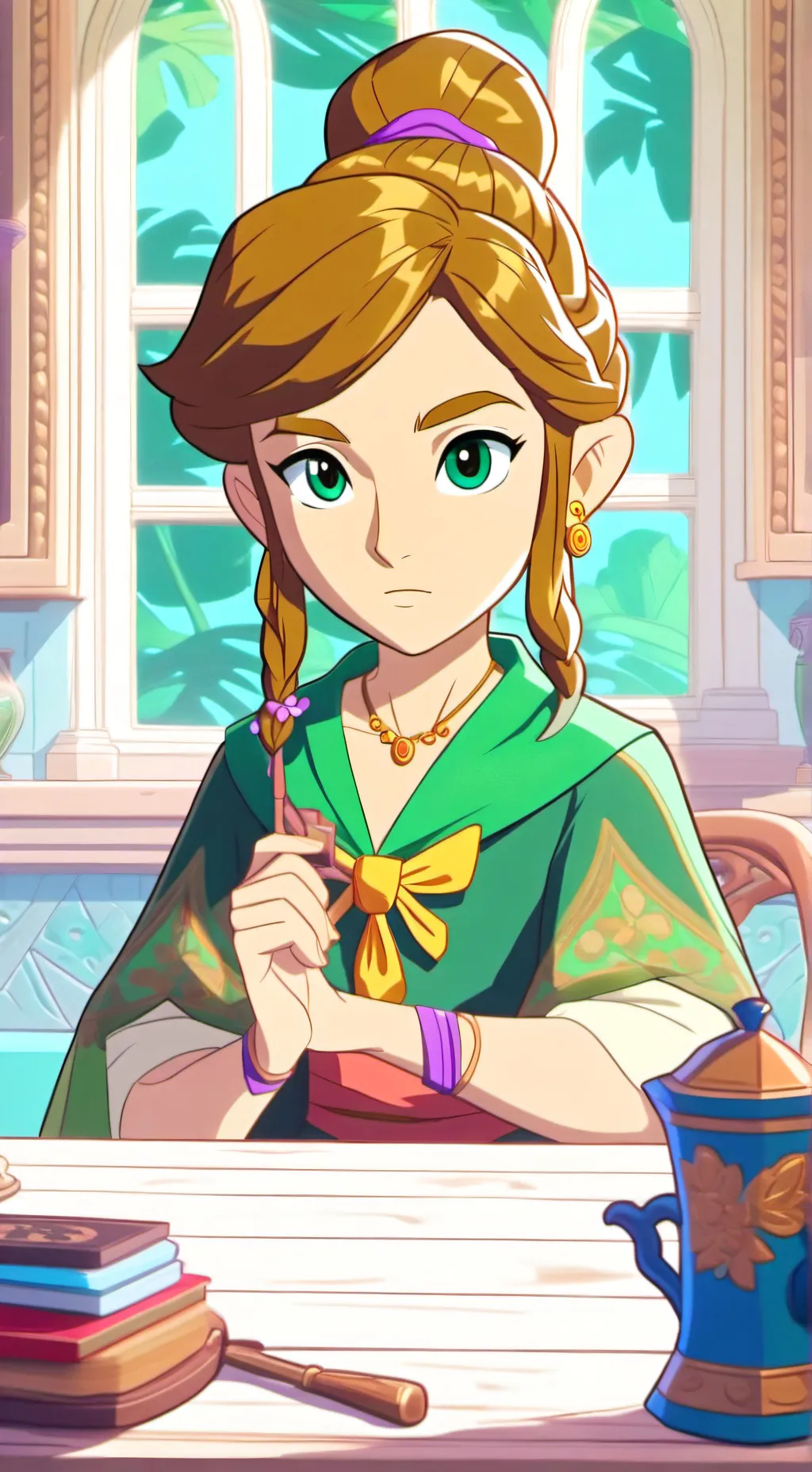 ai character: zelda background