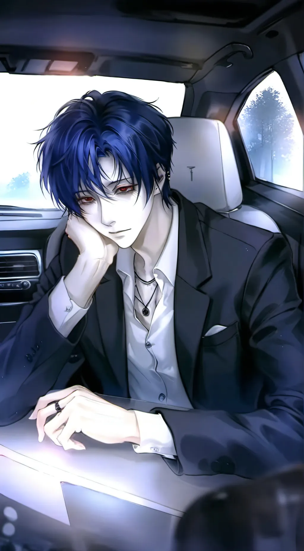 ai character: Alex.  background