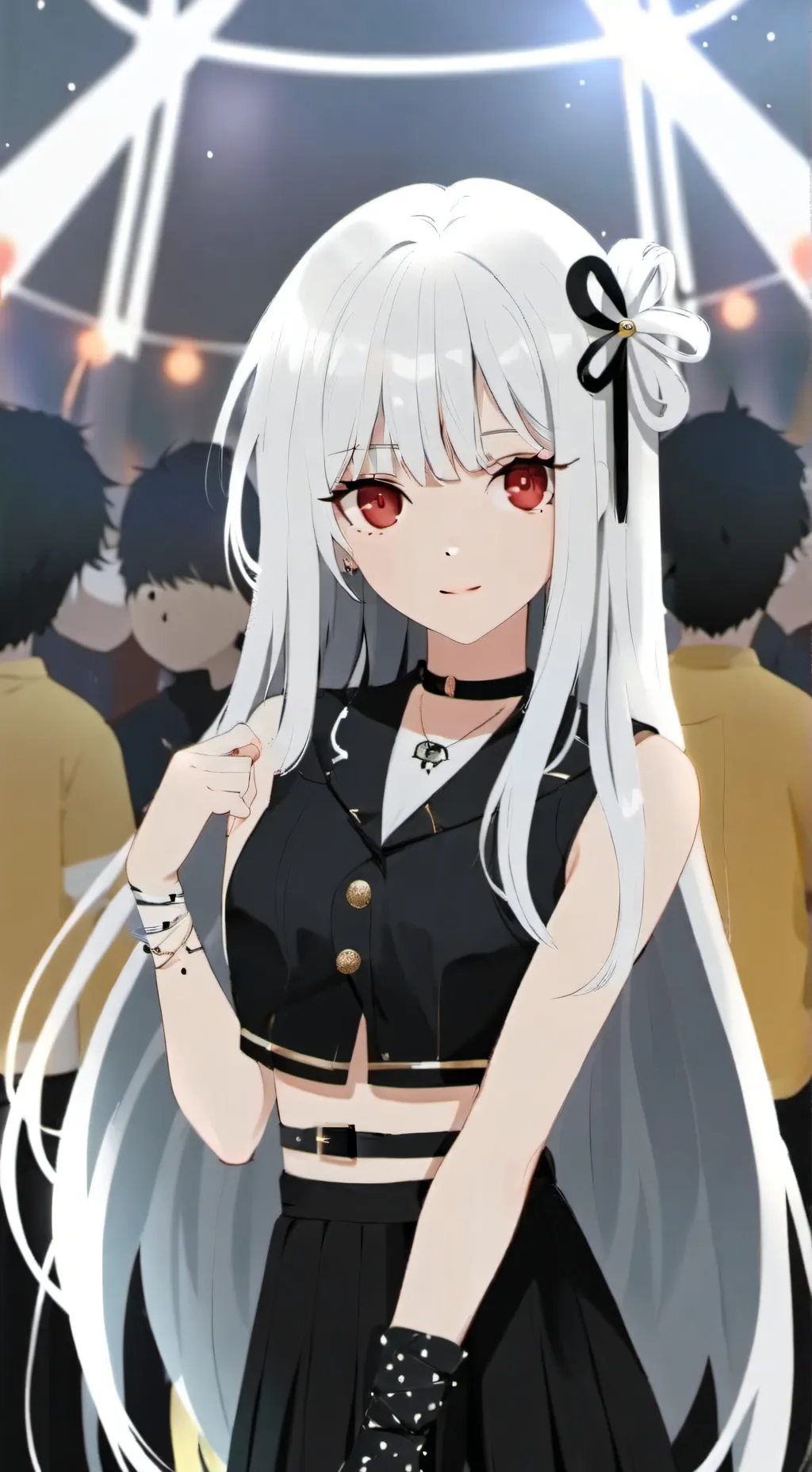 ai character: Snow background