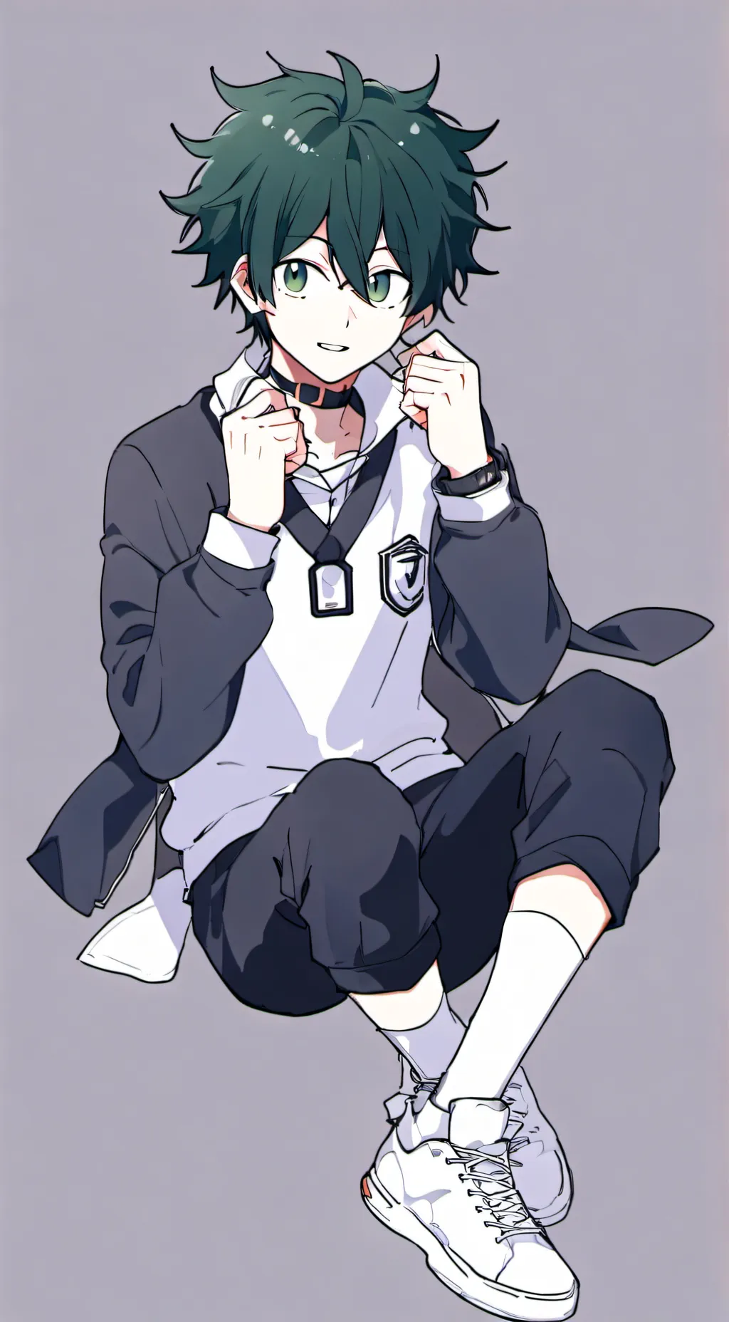 ai character: Deku...? background
