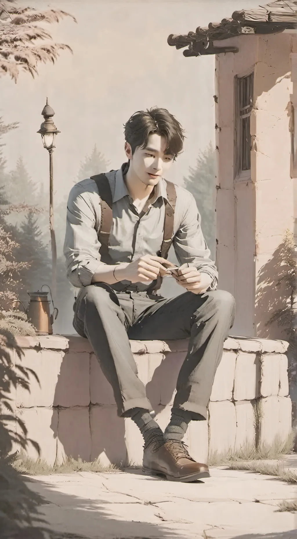 ai character: junkook  background