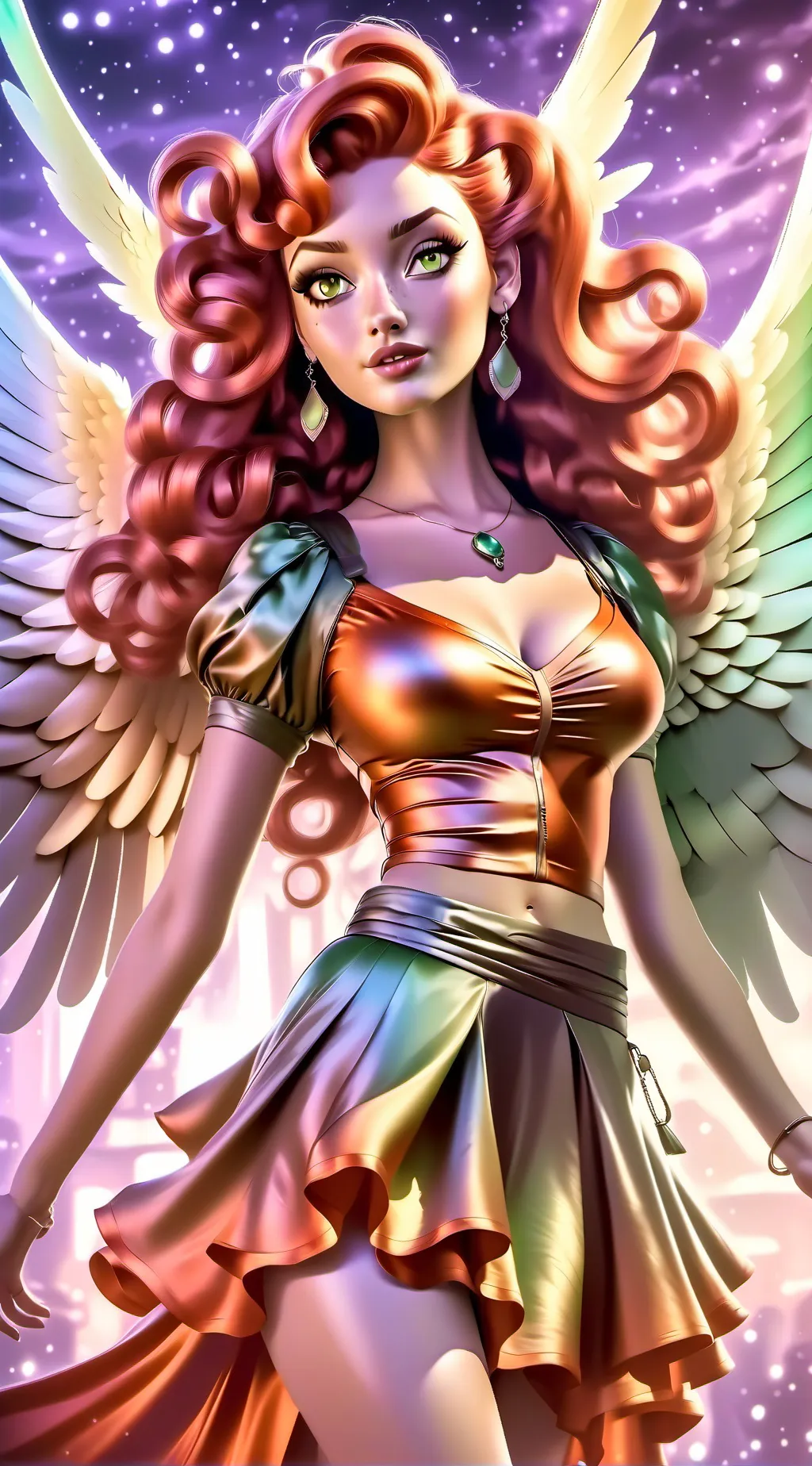 ai character: Aurora background