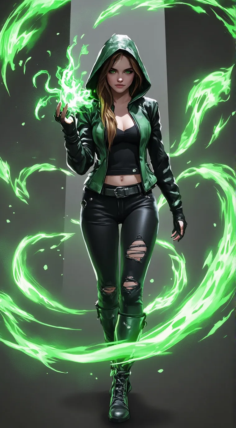 ai character: emerald  background