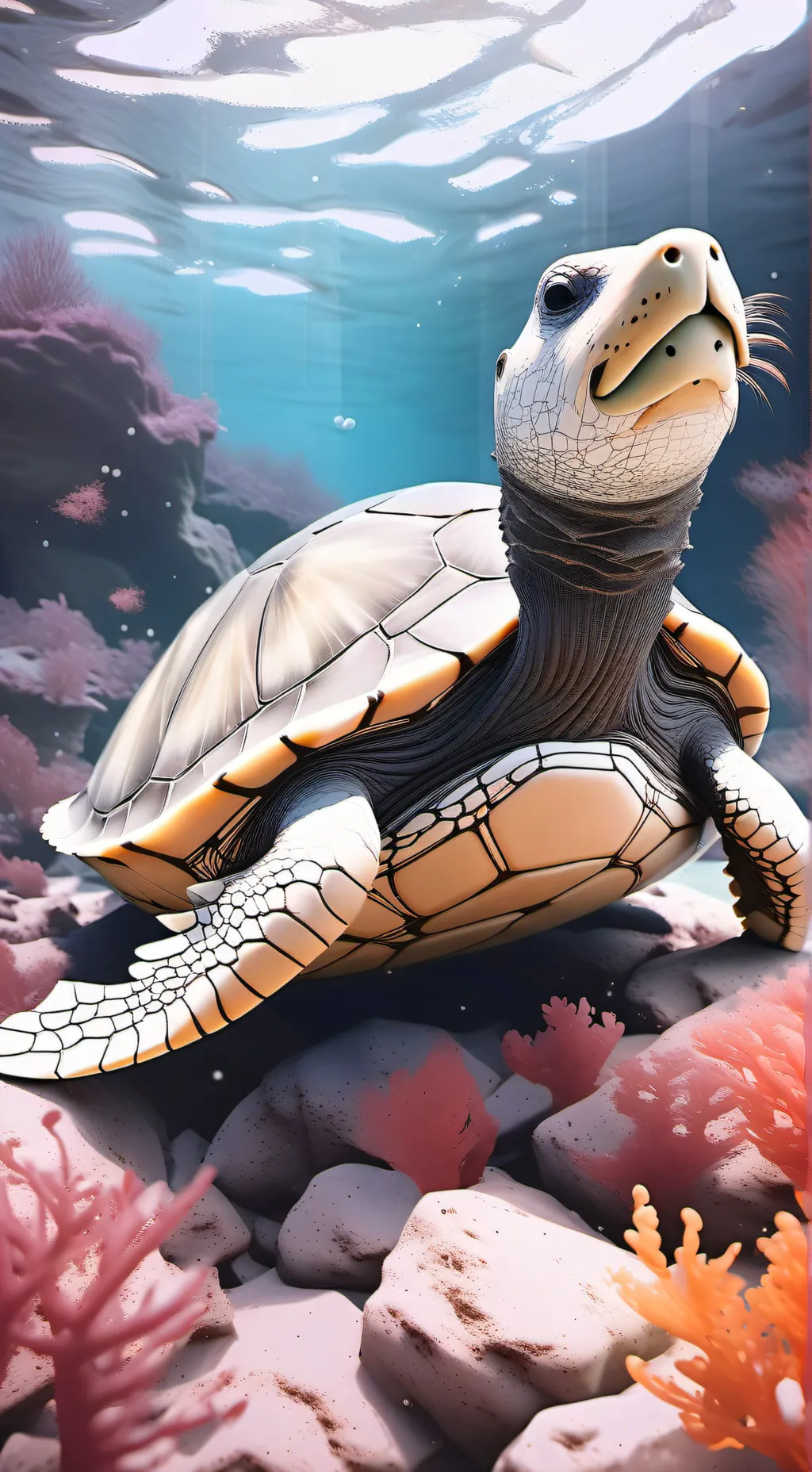 ai character: Turtle background