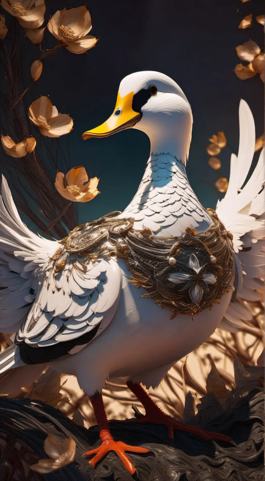 ai character: pato 🦆 background