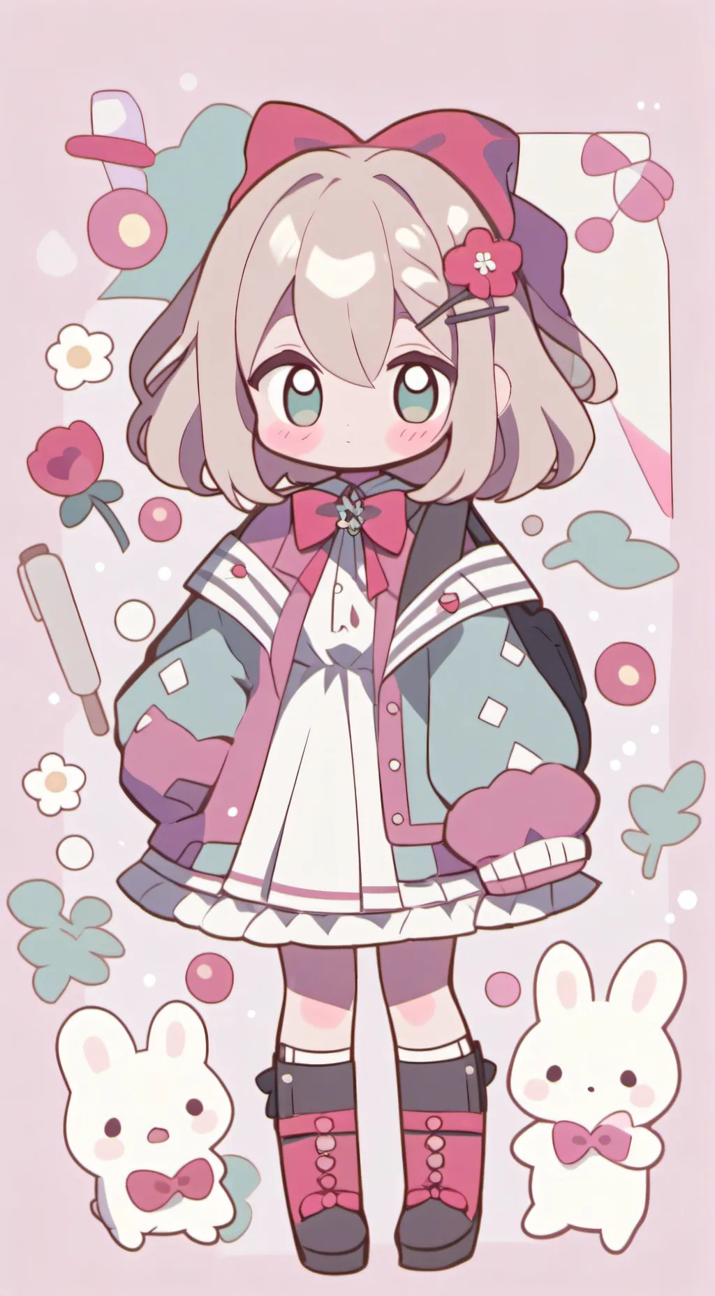 ai character: bakugo ♡ muette background