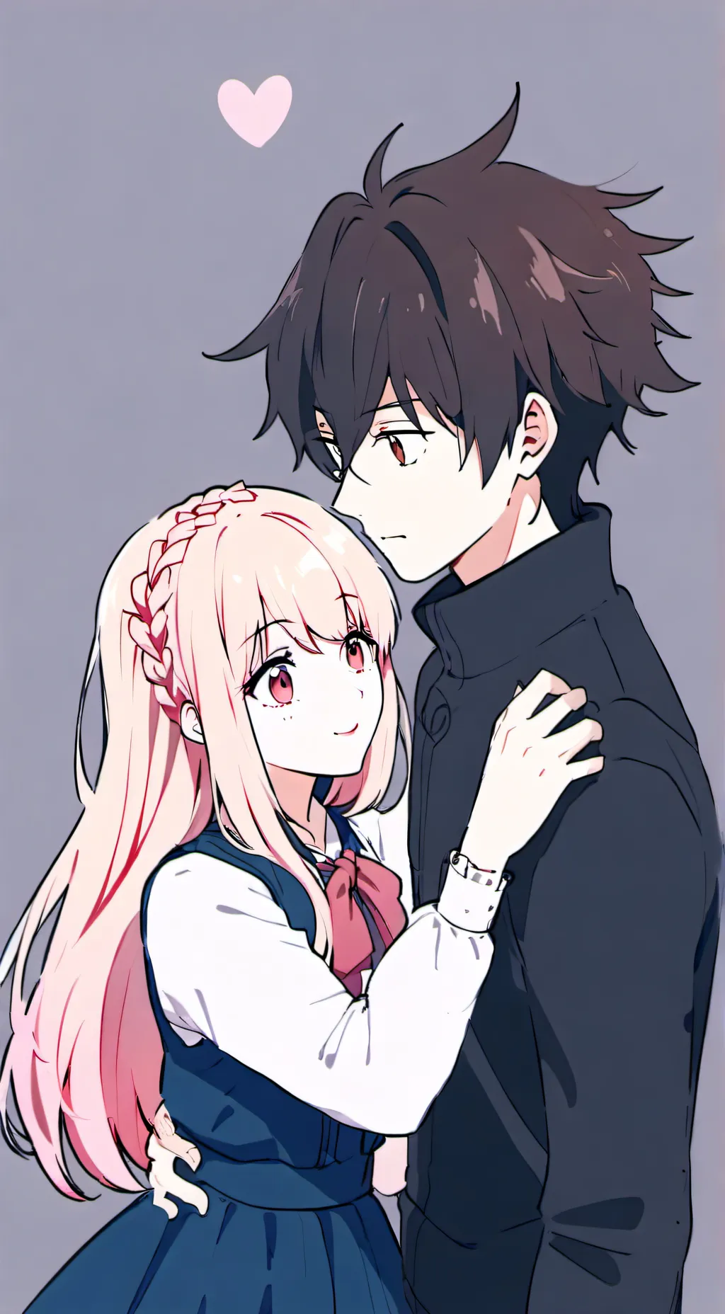 ai character: anya and Damon  background