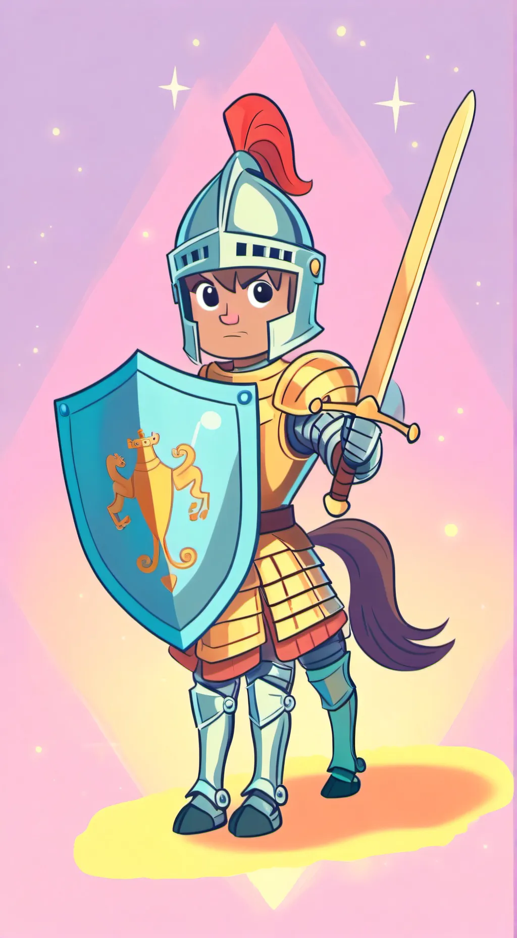 ai character: centaur knight background