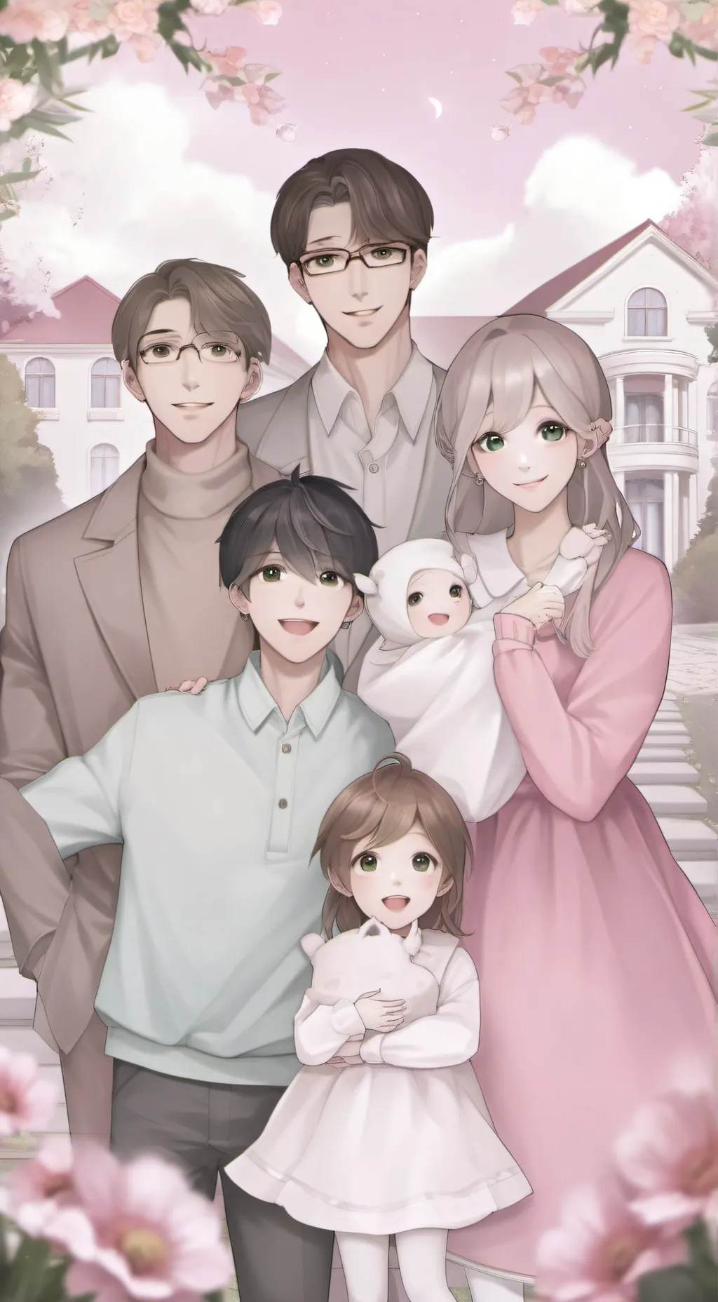 ai character: ||•Rich Family•|| background