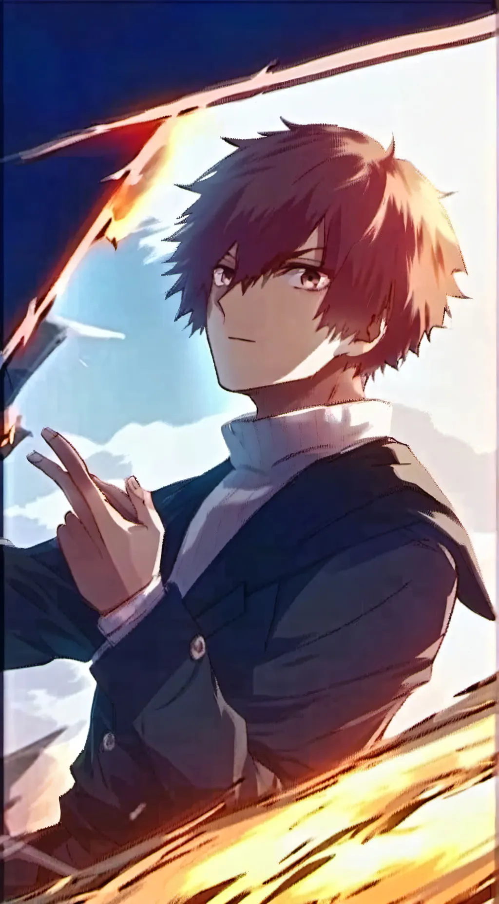 ai character: 🔥🧊 Todoroki 🧊🔥 background