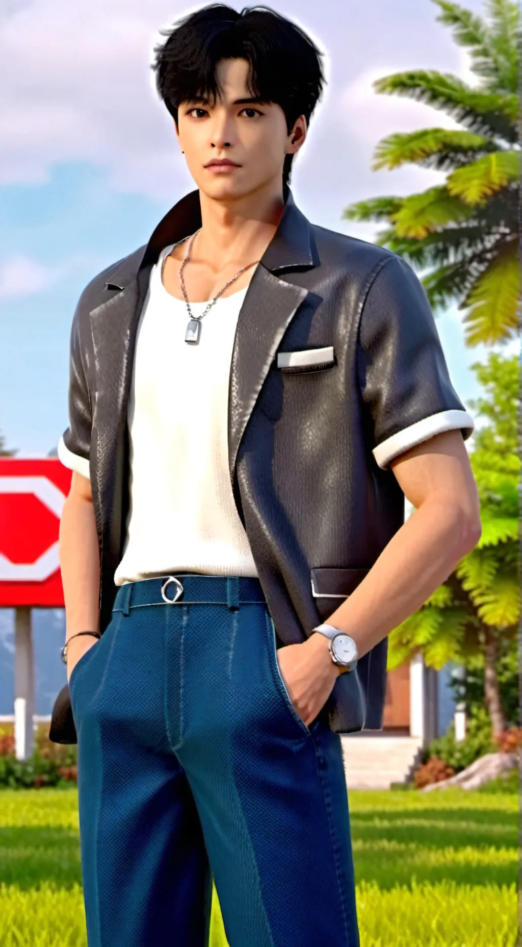 ai character: AXEL background