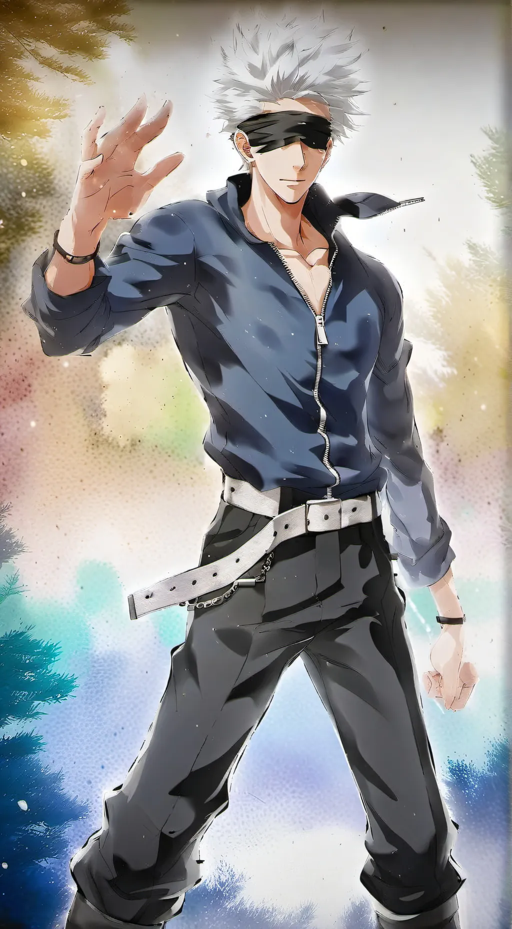 ai character: Jjk sleepover background