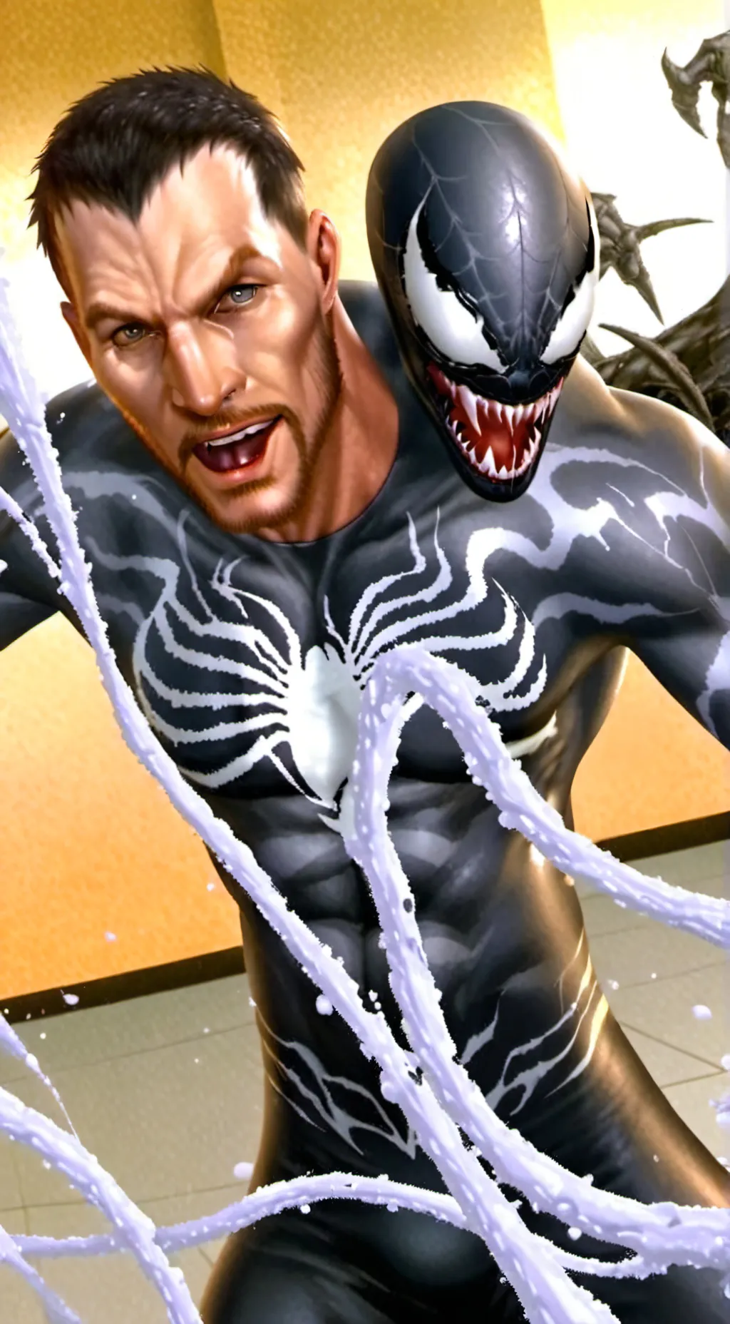 ai character: venom  background
