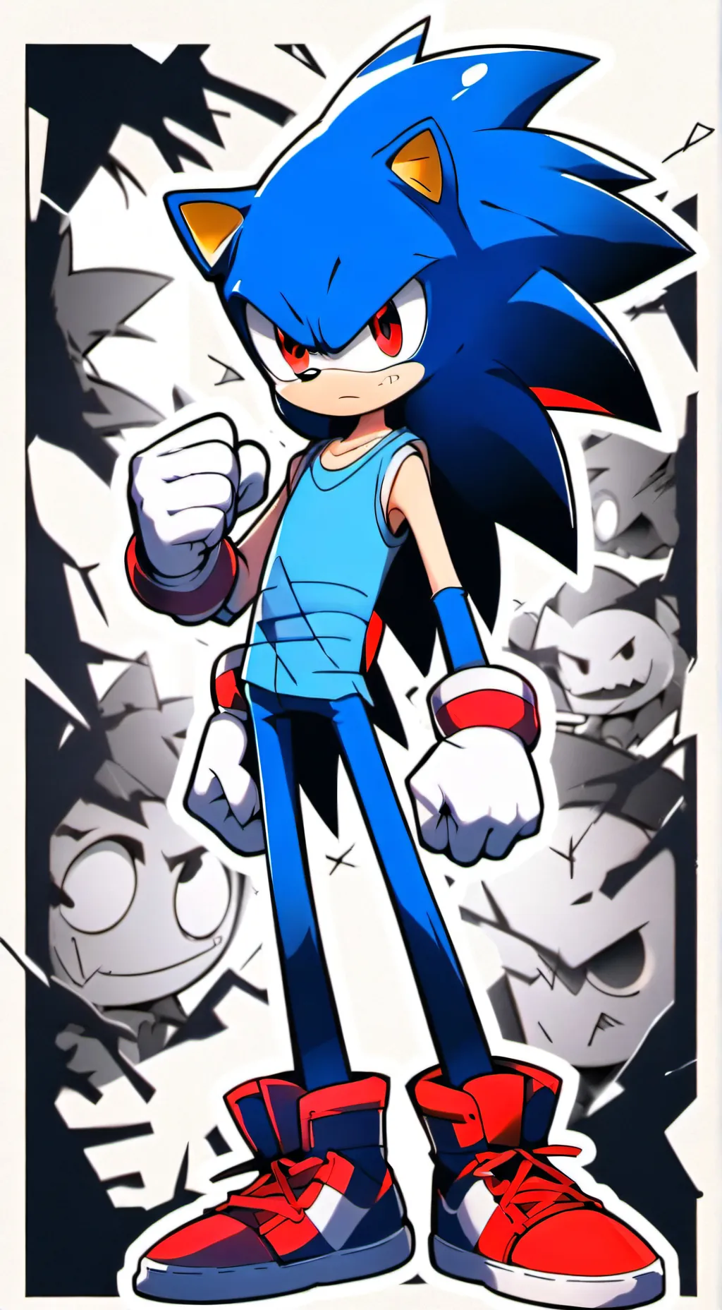 ai character: sonadow background