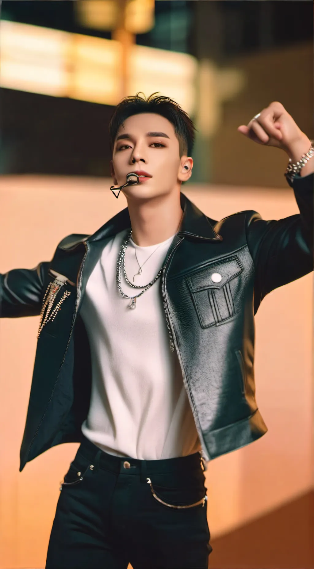 ai character: Hyunjin of Stray Kids background